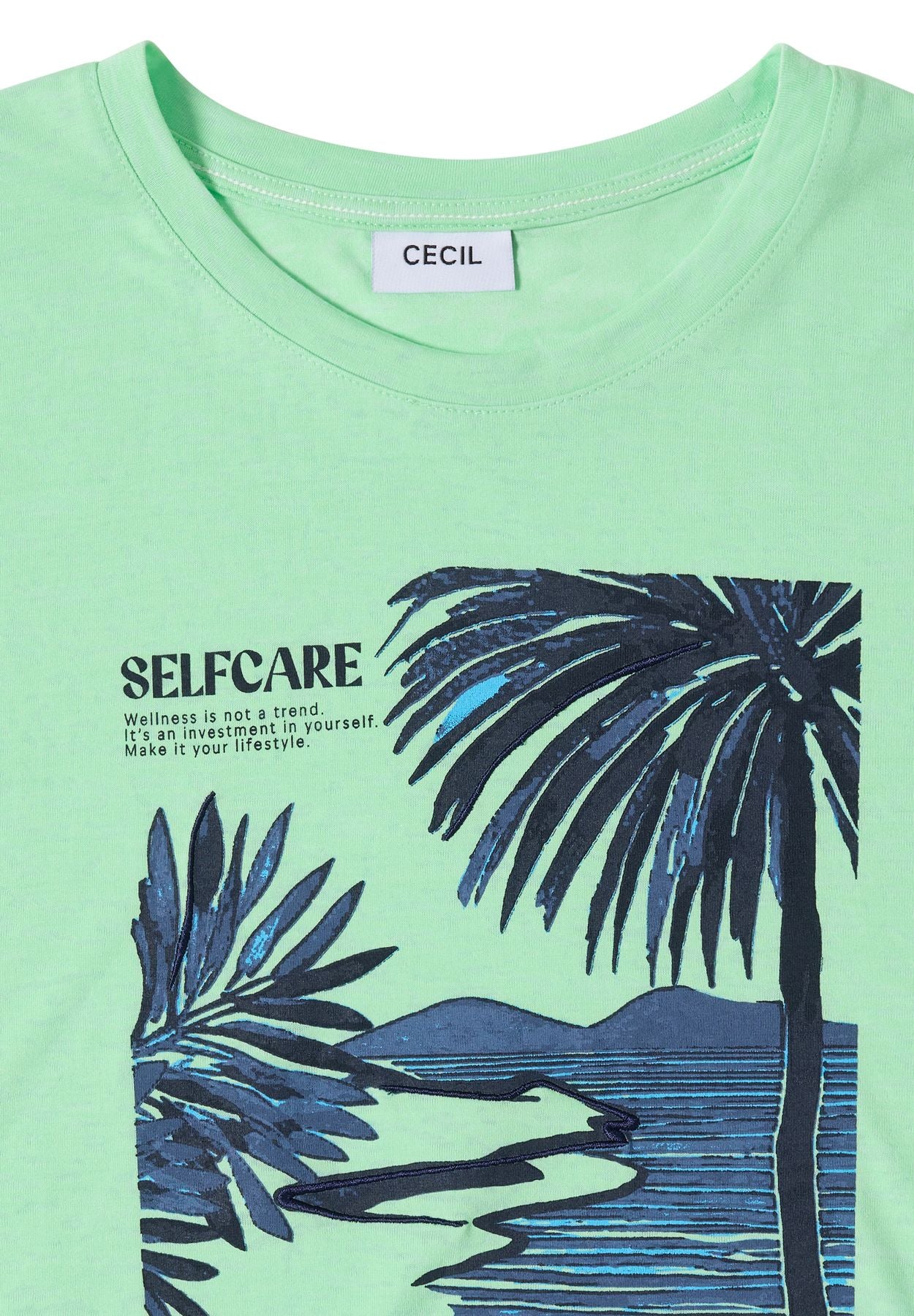 T-Shirt mit Rundhals und Frontprint
