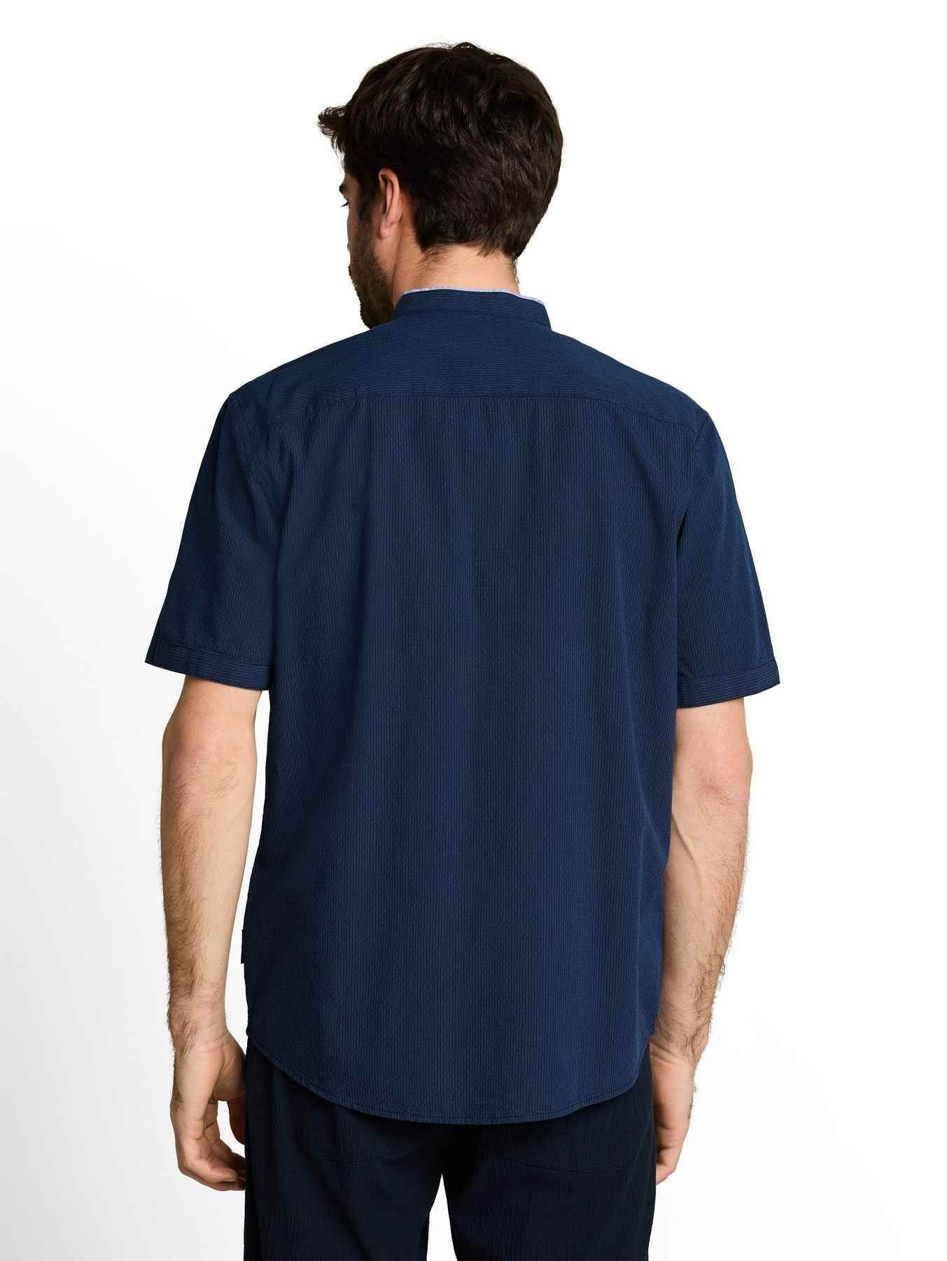 Regular Fit Kurzarmhemd mit Stehkragen