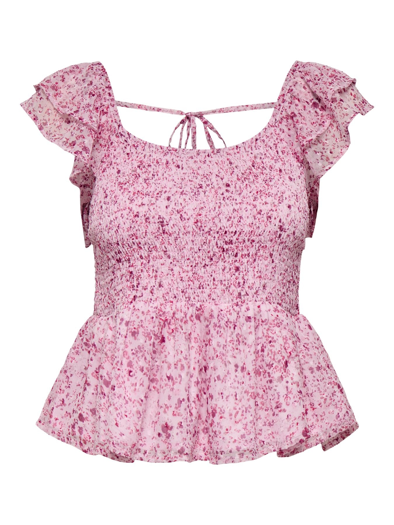 ONLELIZA SS SMOCK TOP WVN CS