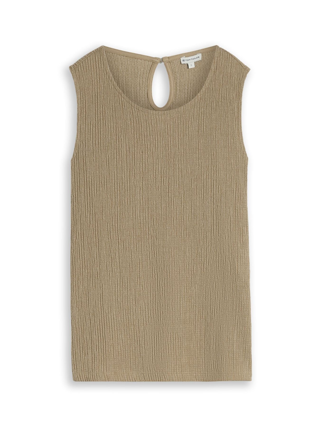 Crinkle Top mit Seitenschlitzen