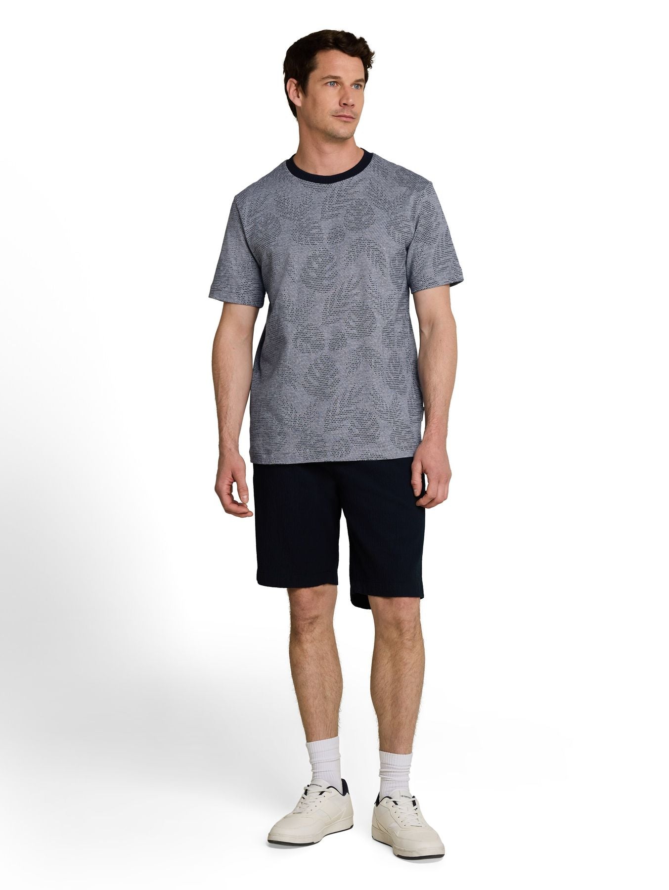 Jacquard T-Shirt mit Muster