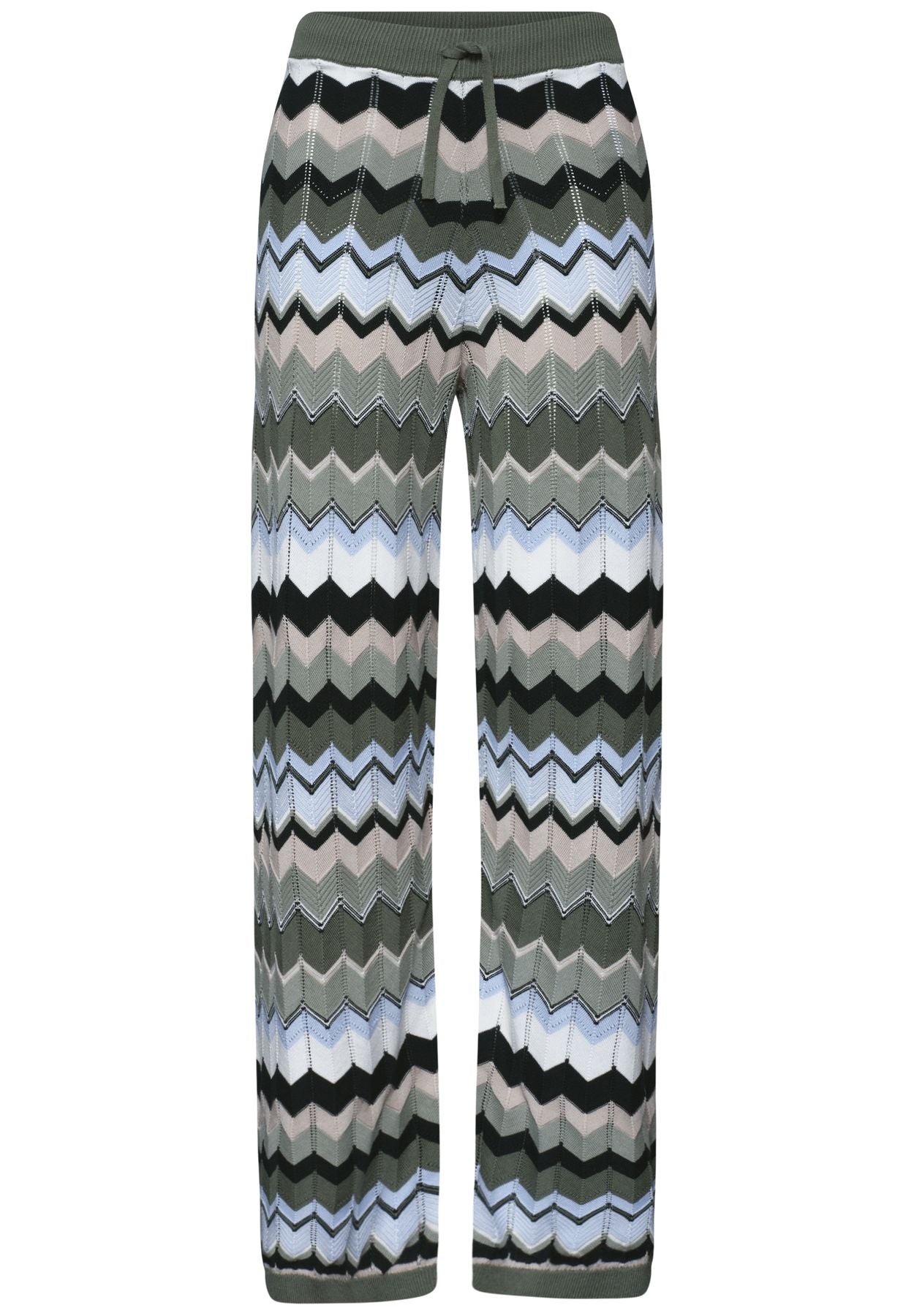multicolor zig-zag pants