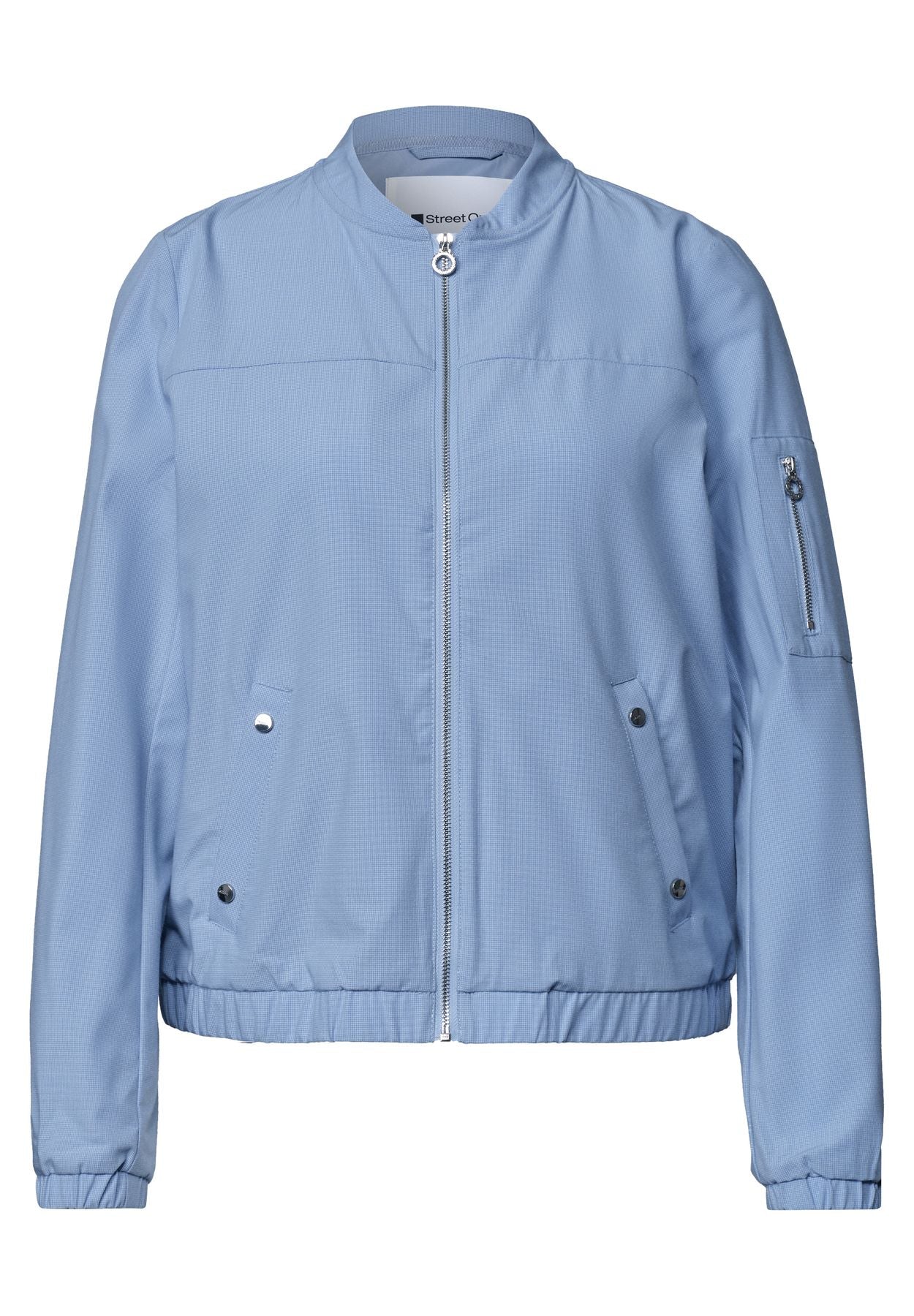 Blouson mit Rundhals und Zipper