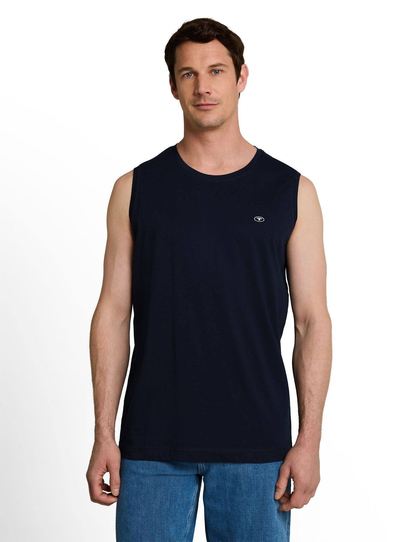 Tanktop mit Logo-Stickerei