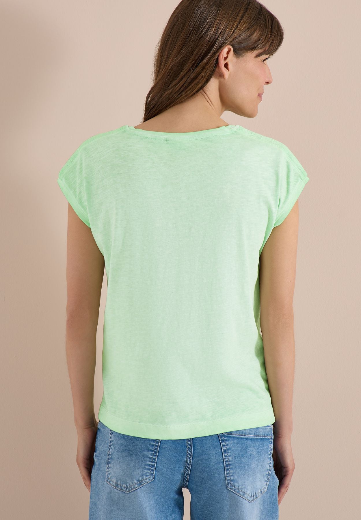 T-Shirt aus Jersey im Garment Dye Look