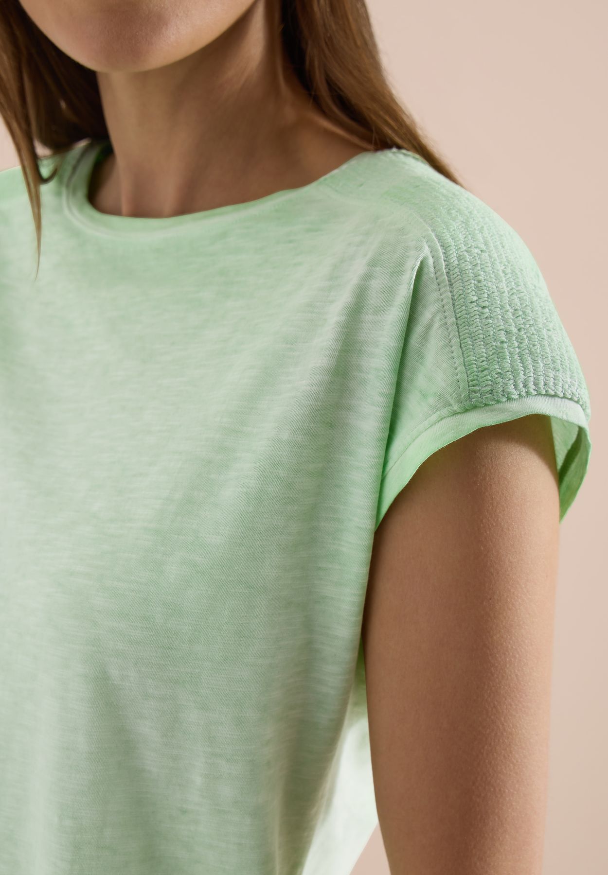 T-Shirt aus Jersey im Garment Dye Look
