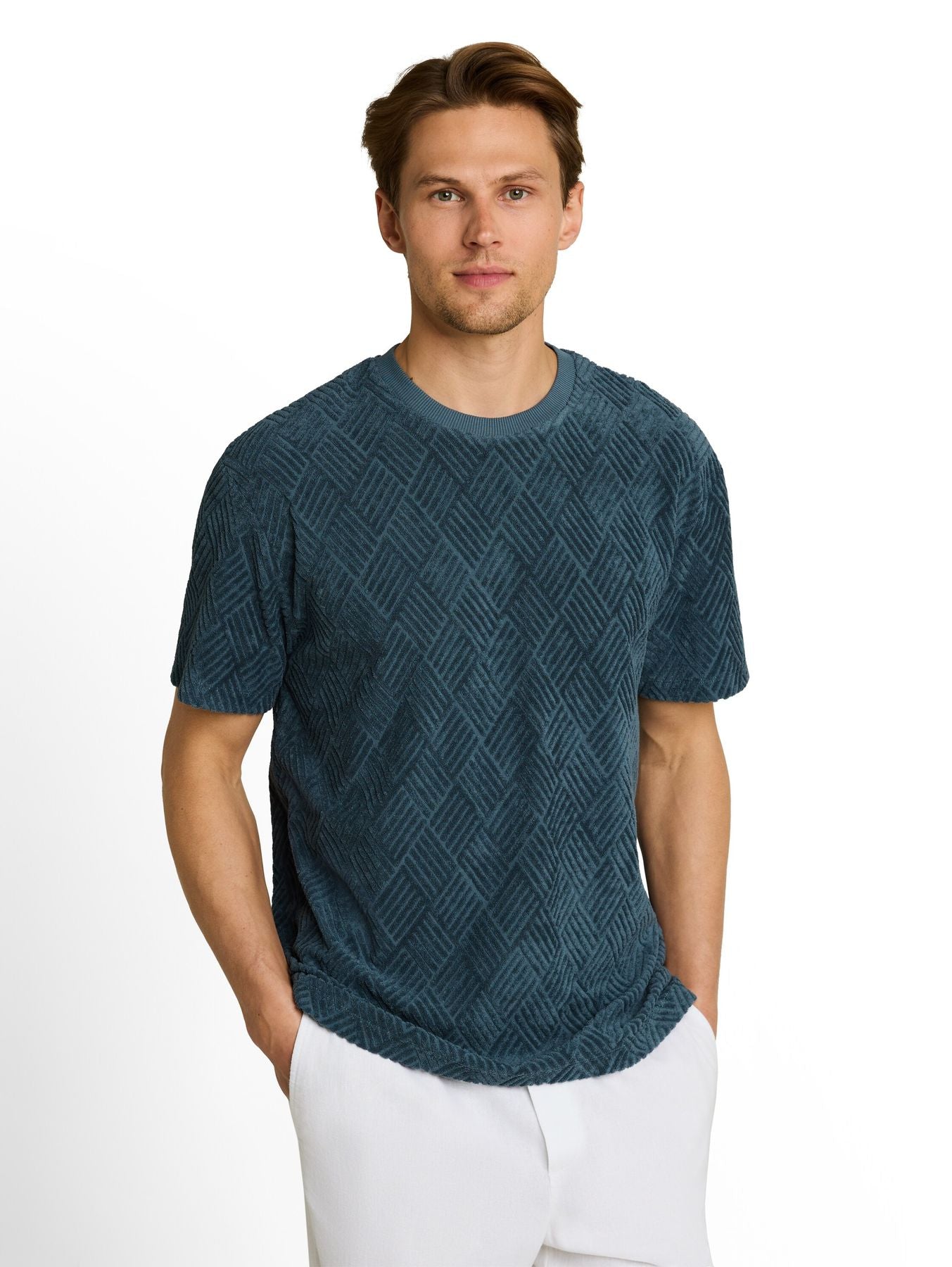 Relaxed Fit T-Shirt mit Struktur