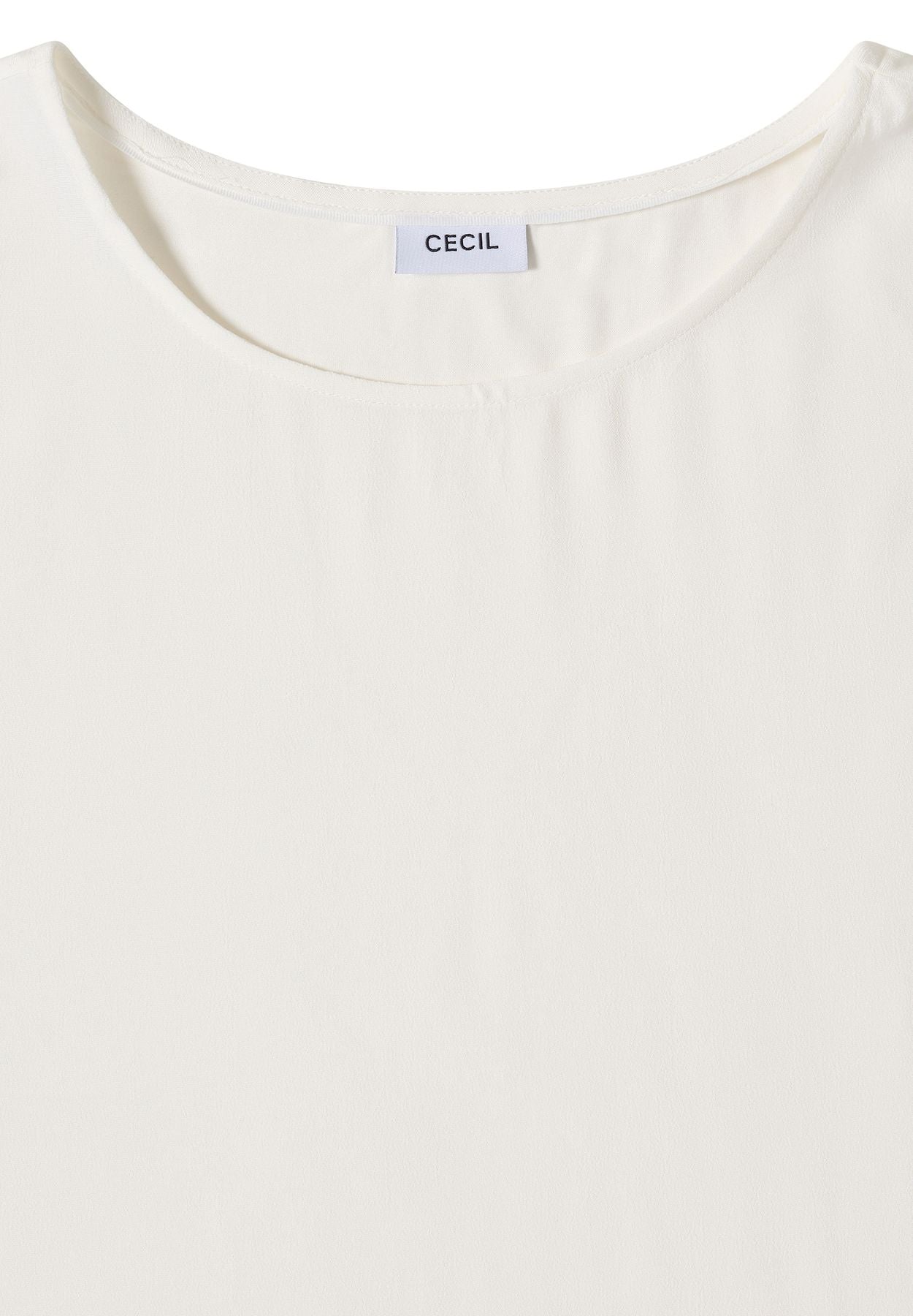Bluse mit Rundhals und Knotendetail