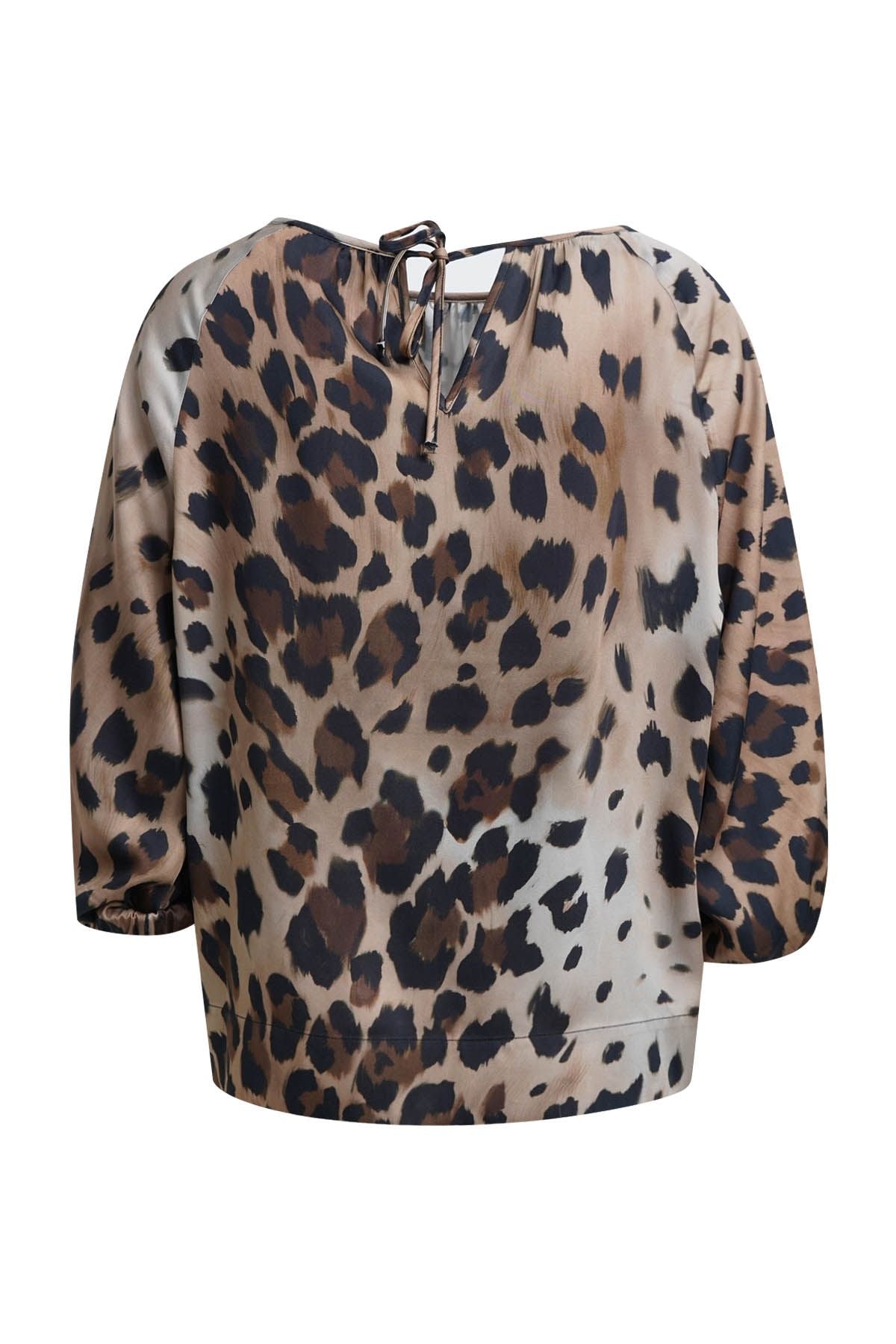 Gathered Necl Blouse w Short Volant Slv