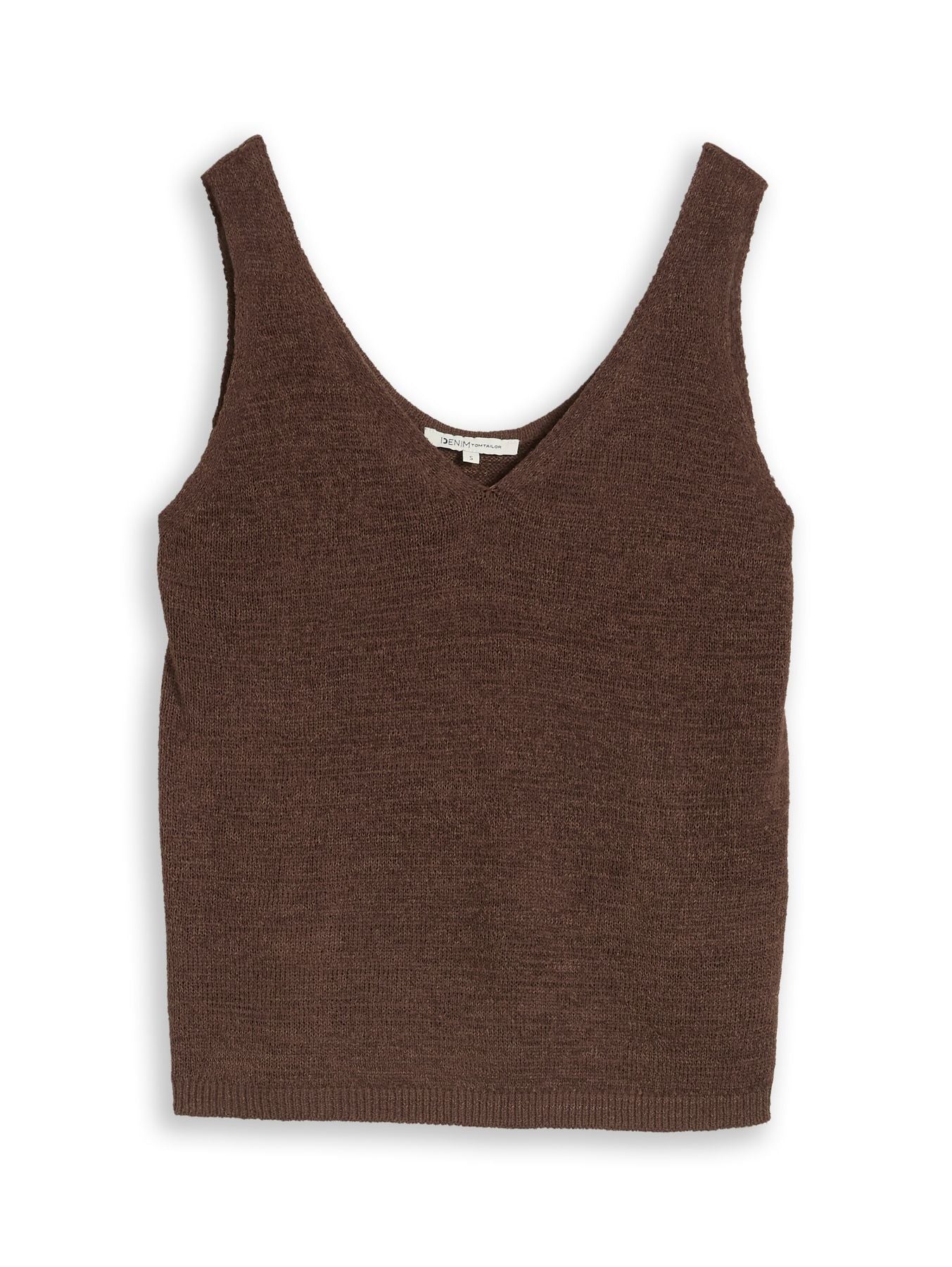 Relaxed Fit Stricktop mit V-Ausschnitt