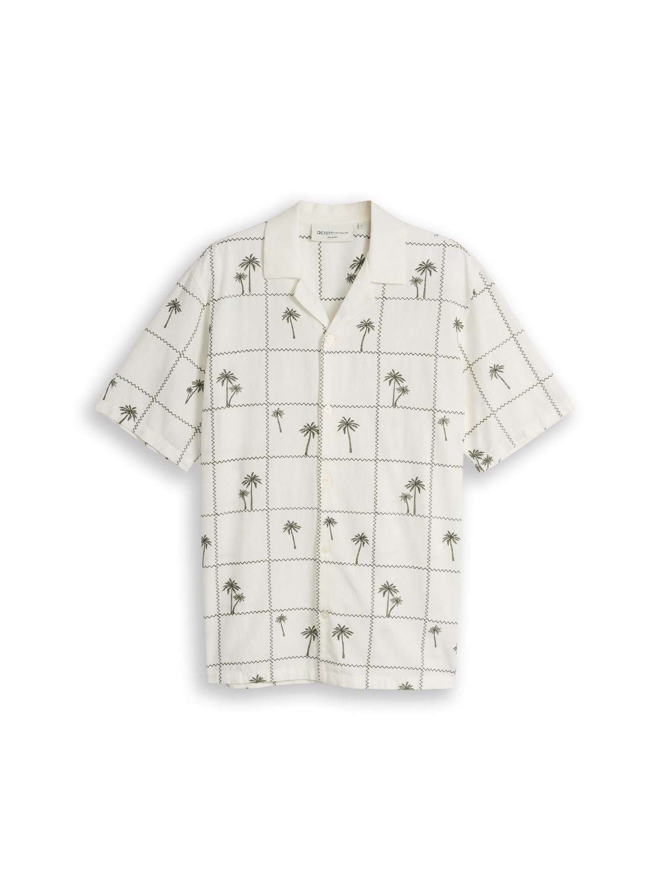 Relaxed Fit Kurzarmhemd mit Stickerei