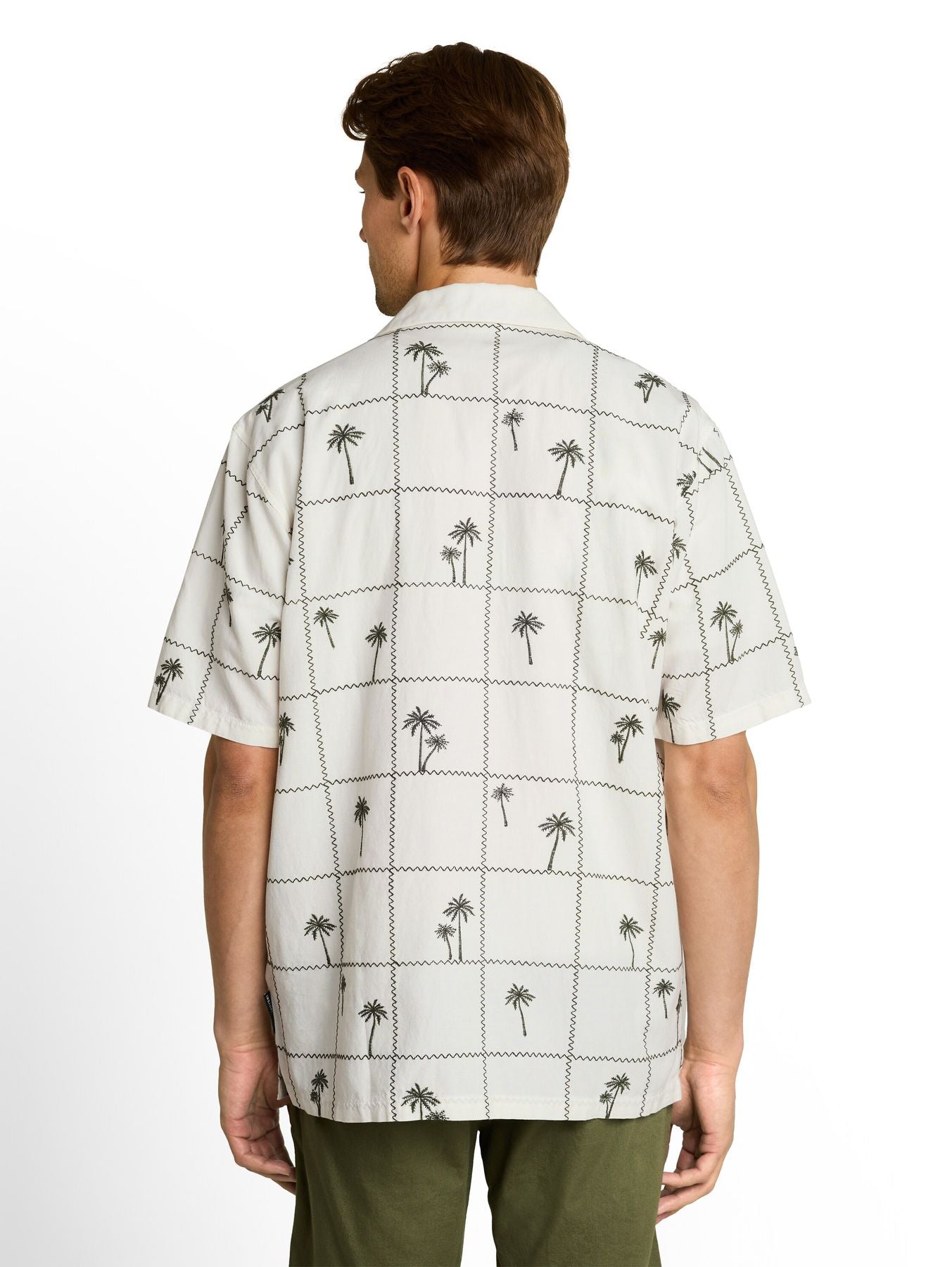 Relaxed Fit Kurzarmhemd mit Stickerei