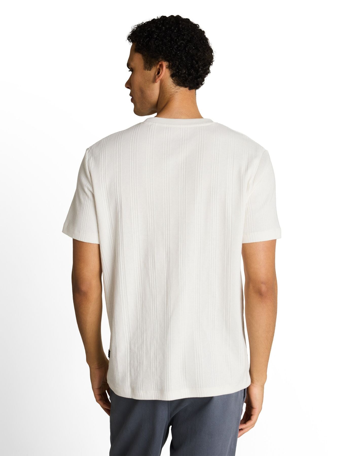 T-Shirt mit Waffelstruktur