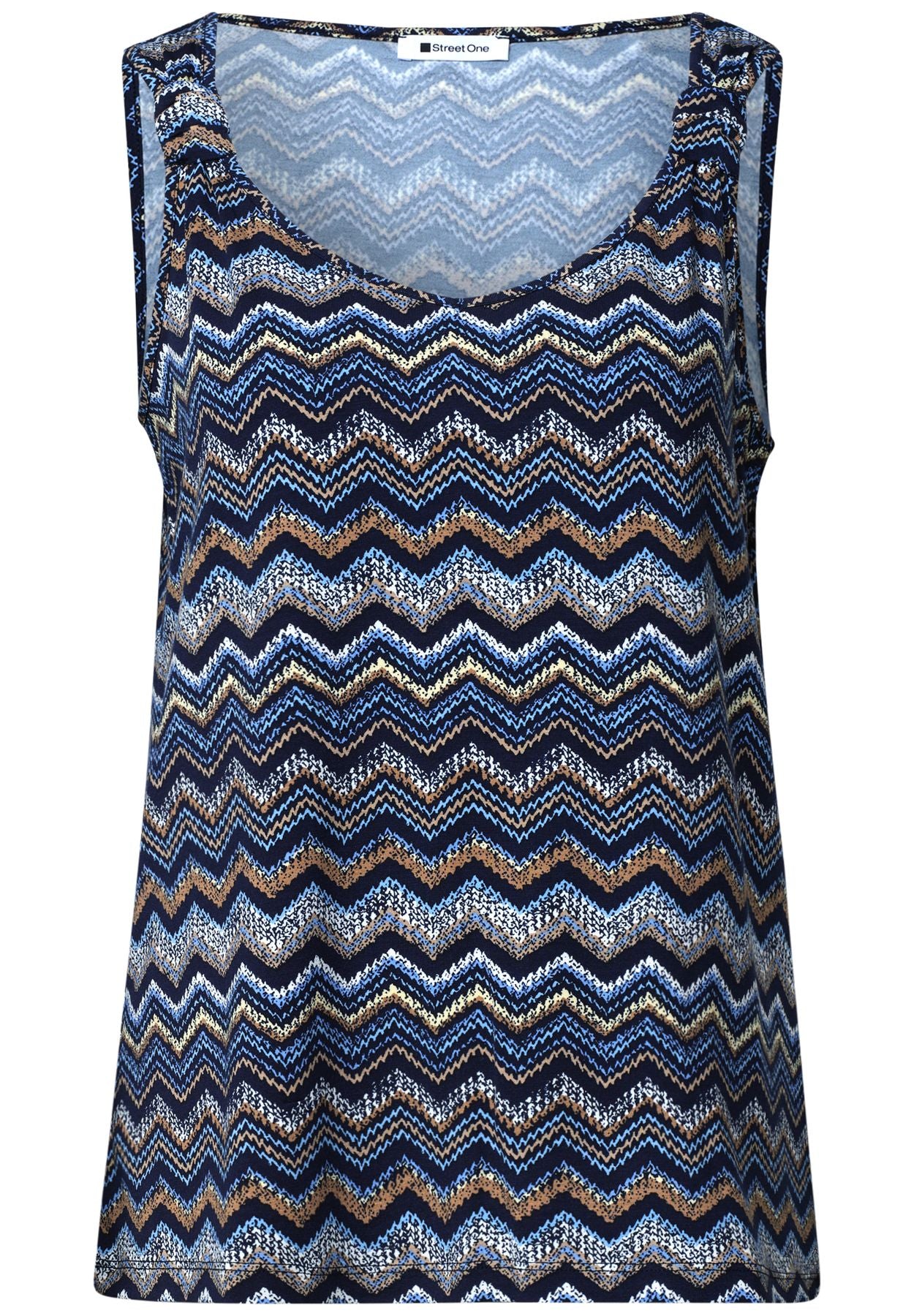 Top mit V-Neck und Knotendetail
