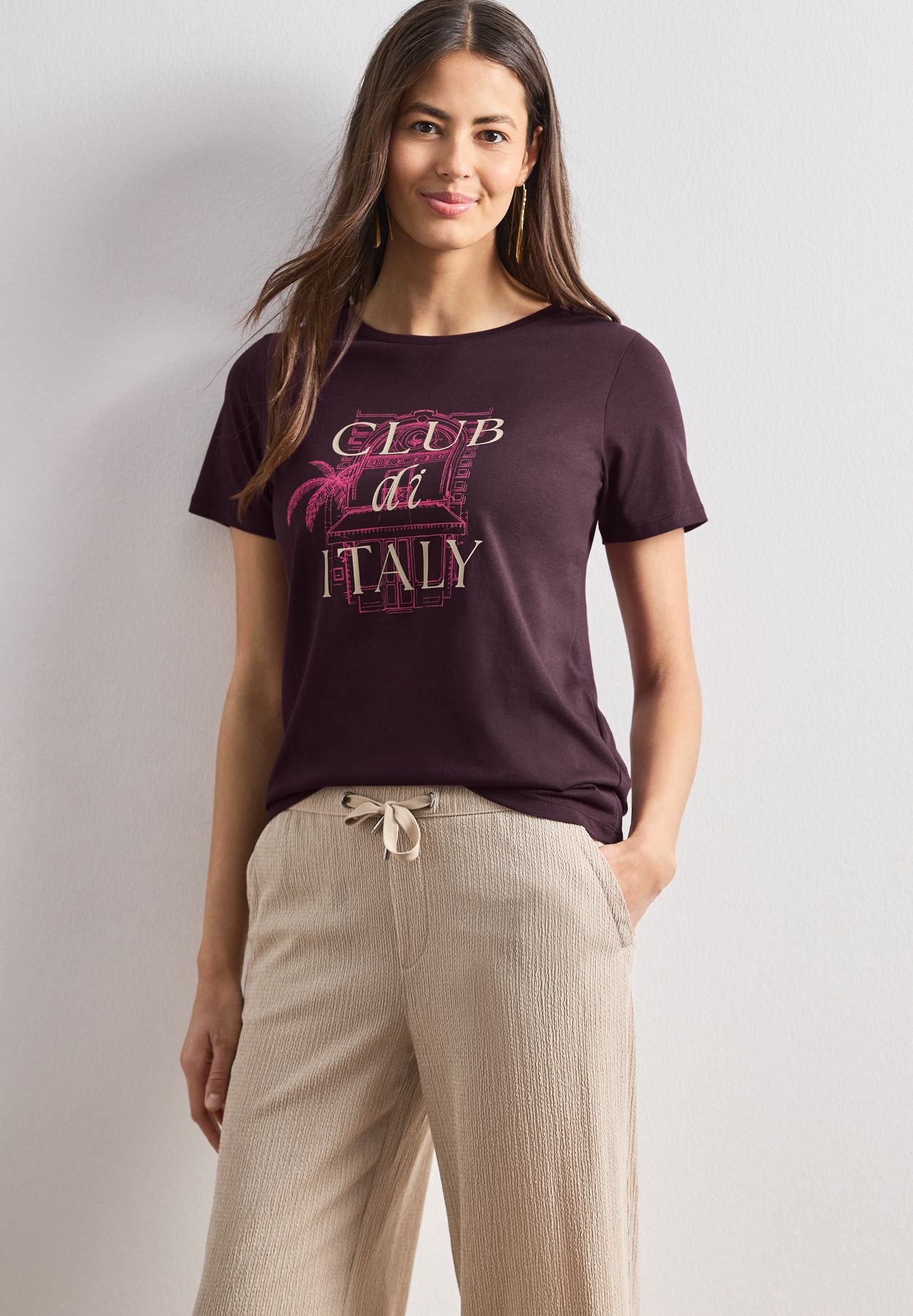 T-Shirt mit Rundhals und Artwork