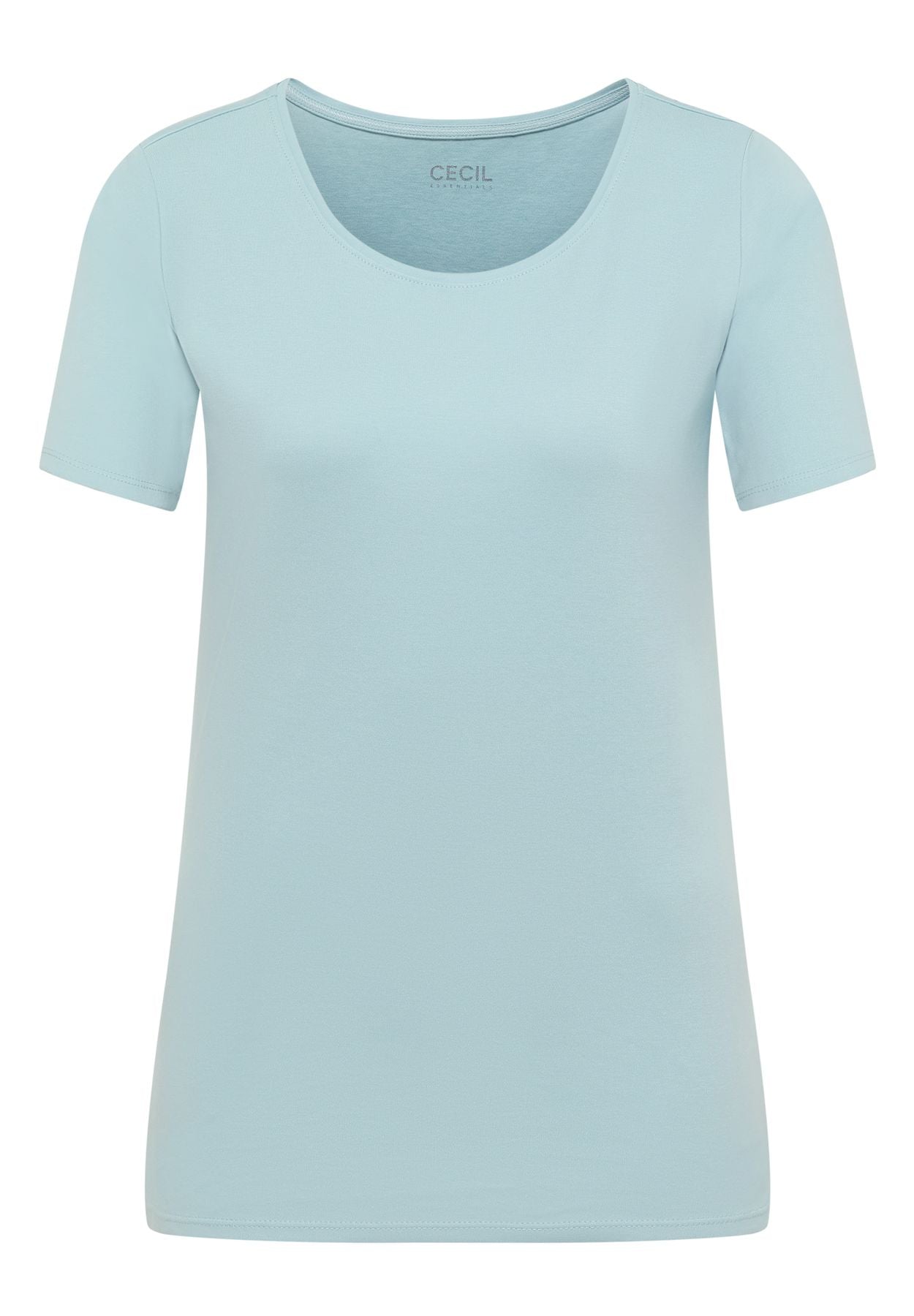 Basic T-Shirt mit Rundhals in Unifarbe