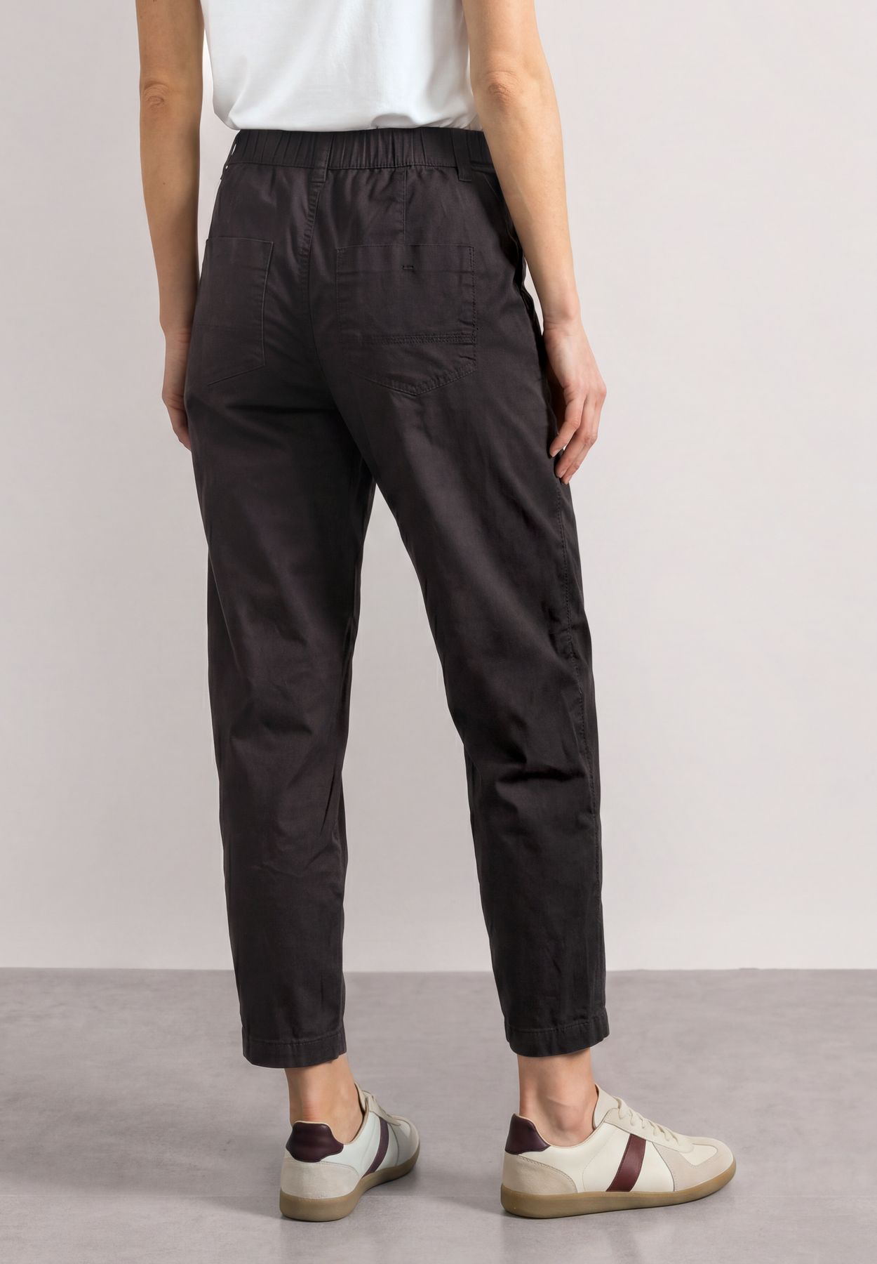High Waist Barrel Leg Hose im Casual Fit