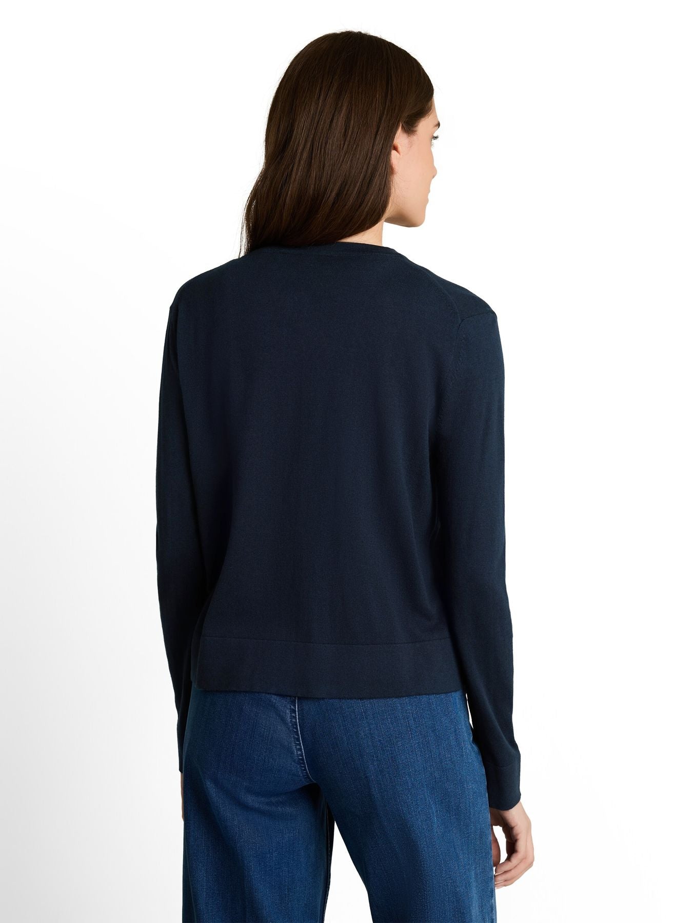 Cardigan mit Seidenanteil