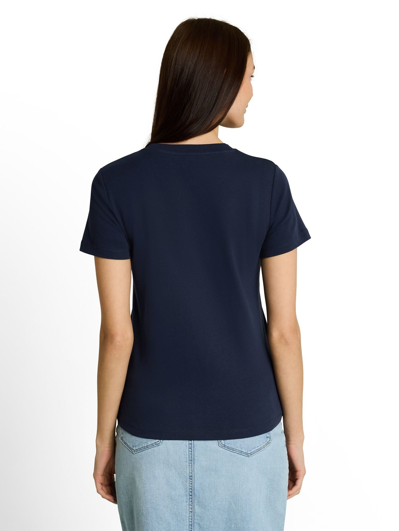 Basic T-Shirt aus Baumwolle
