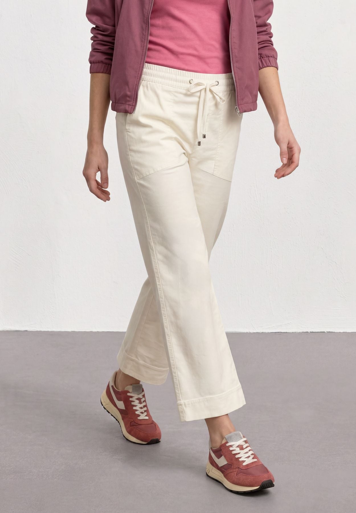 Straight Leg Hose im Casual Fit mit Turn-Up