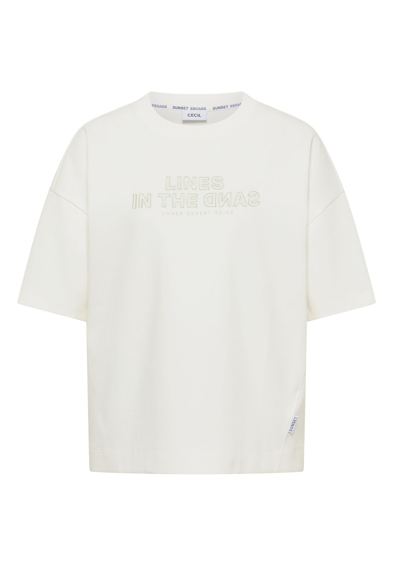 Kurzarm Sweatshirt mit Embroidery