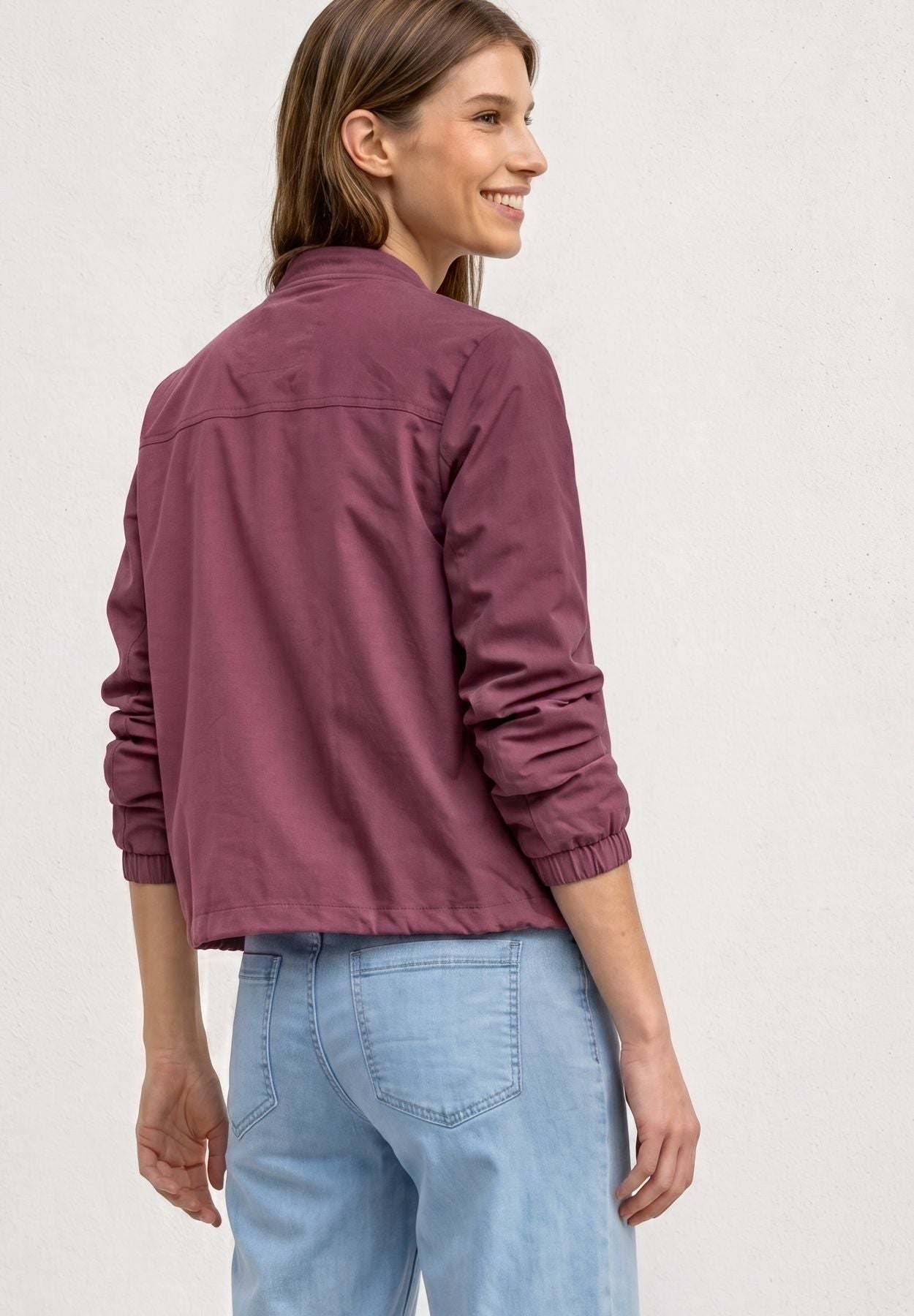 Langarm Blouson mit Zipper