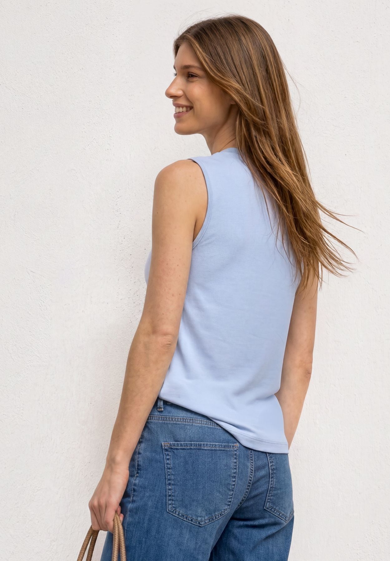 Top im Silk-Look mit Turtle Neck