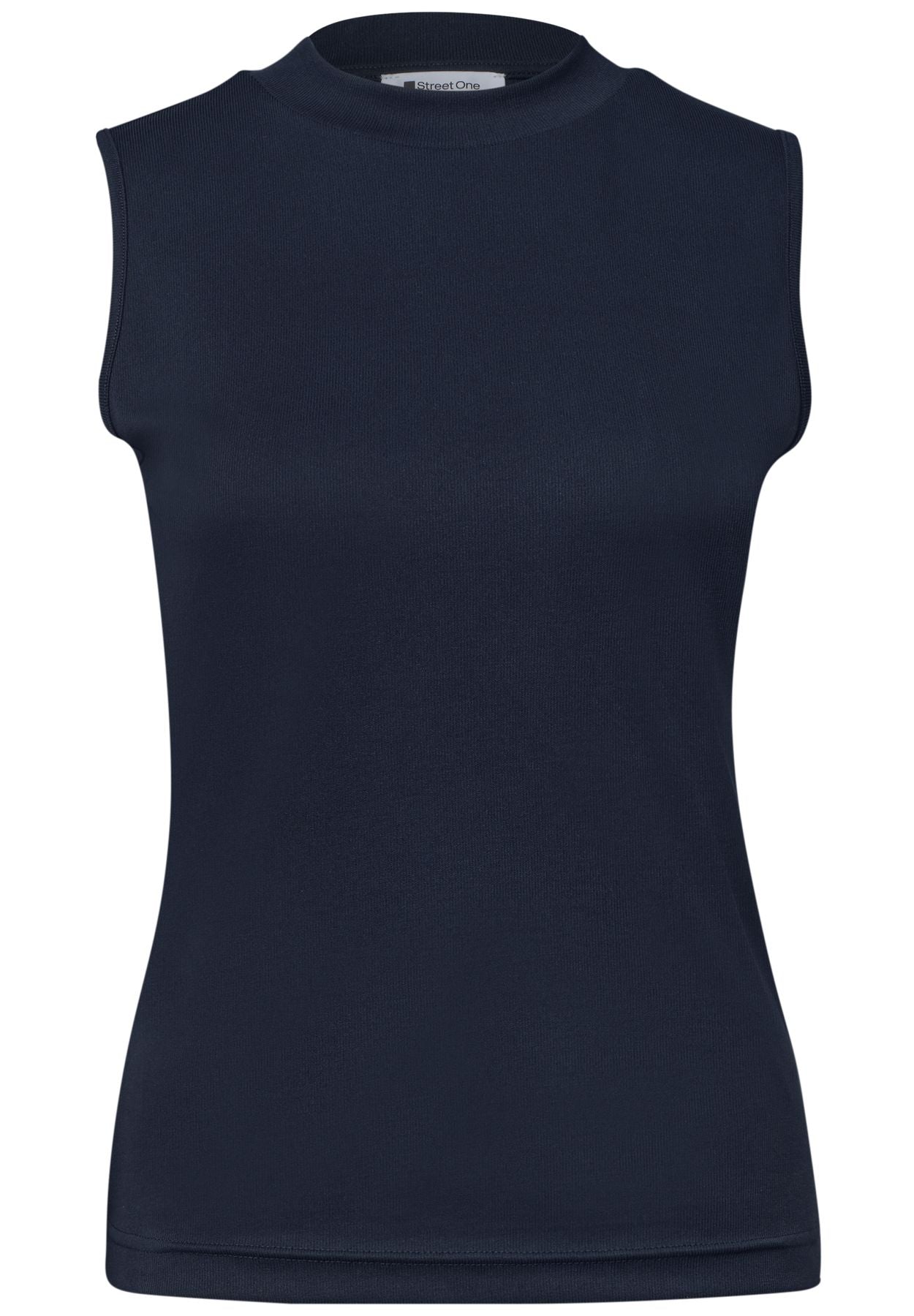 Top im Silk-Look mit Turtle Neck
