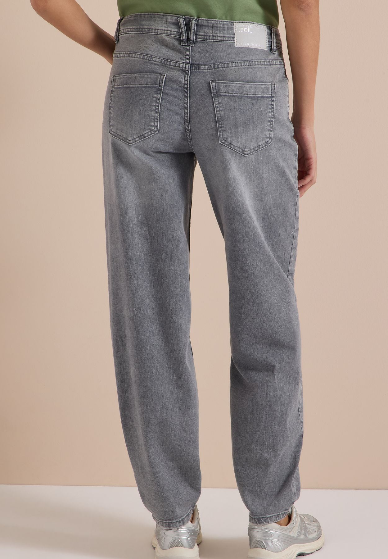 High Waist Barrel Leg Jeans im Loose Fit