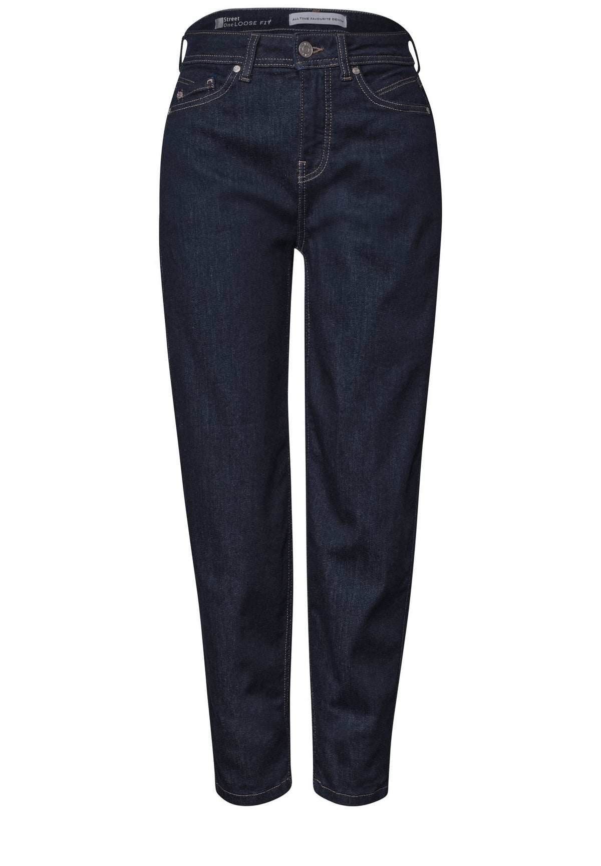 High Waist Barrel Leg Jeans im Loose Fit