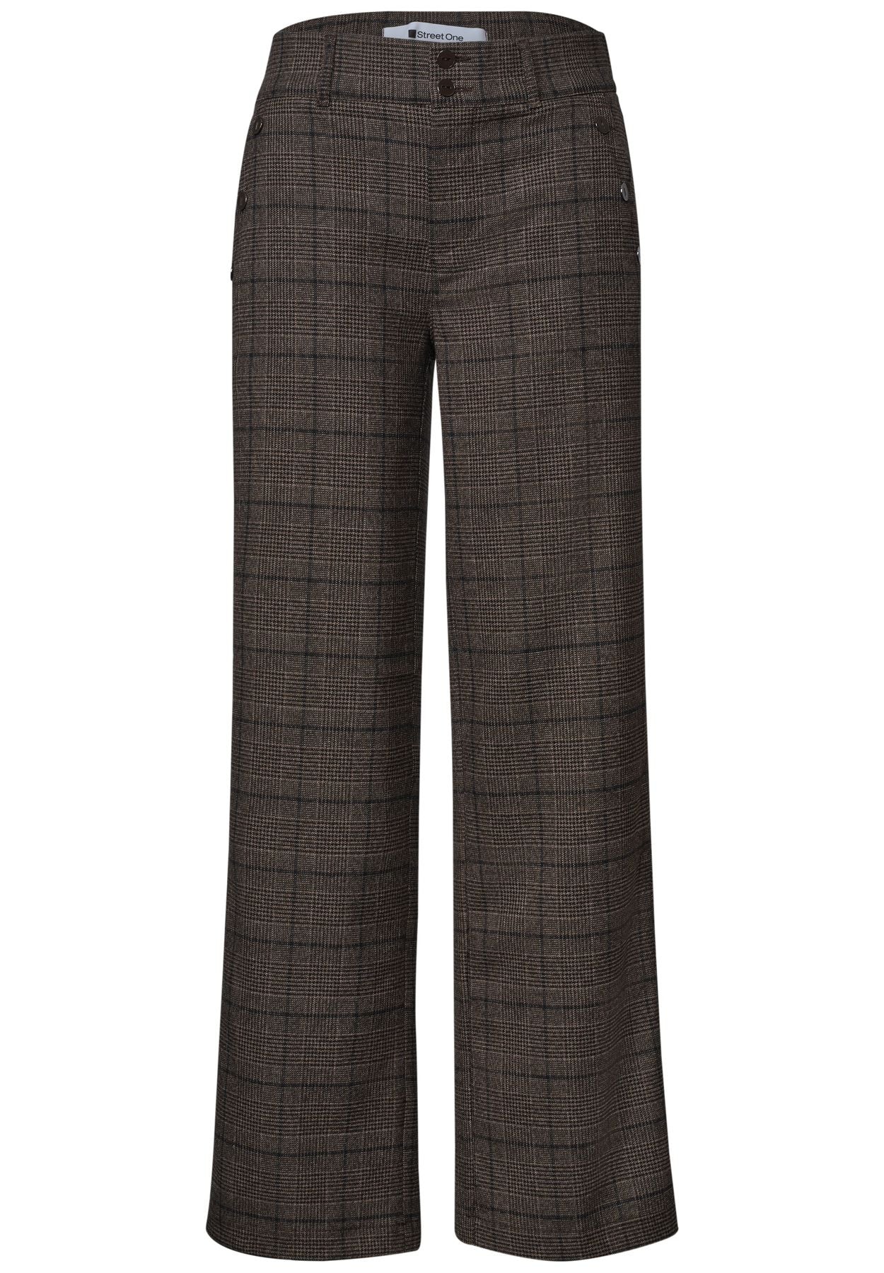 High Waist Straigt Leg Hose im Casual Fit