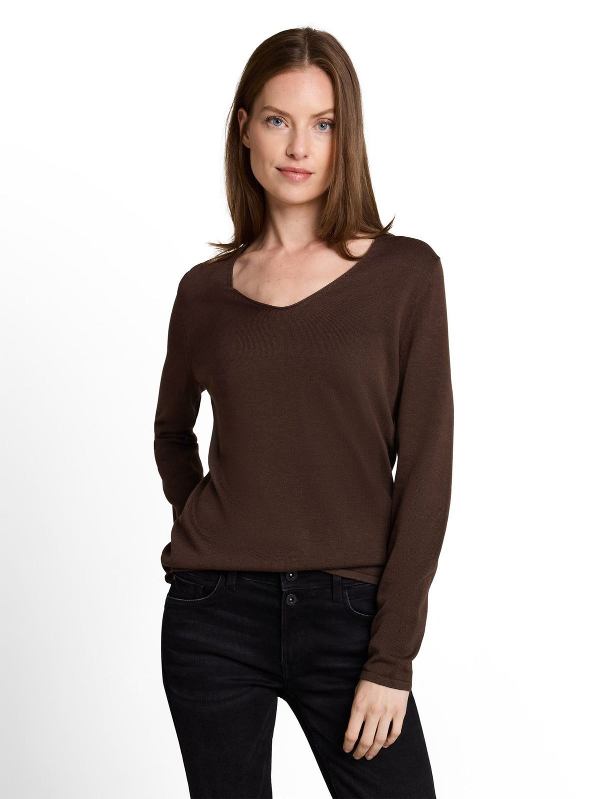 sweater basic v-neck