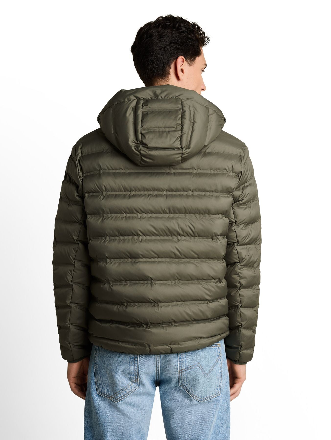 Relaxed Fit Lightweight Steppjacke mit Kapuze