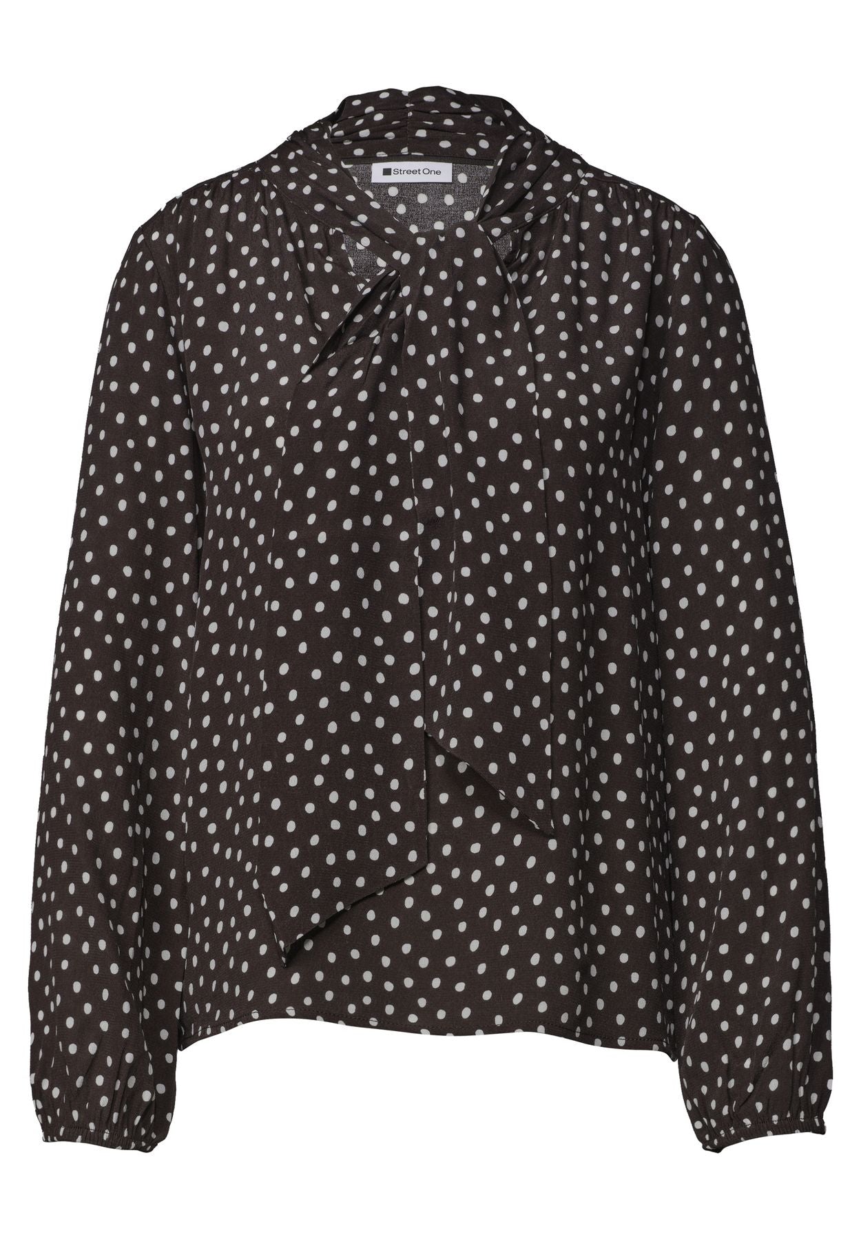 Langarm Bluse mit Schleifendetail