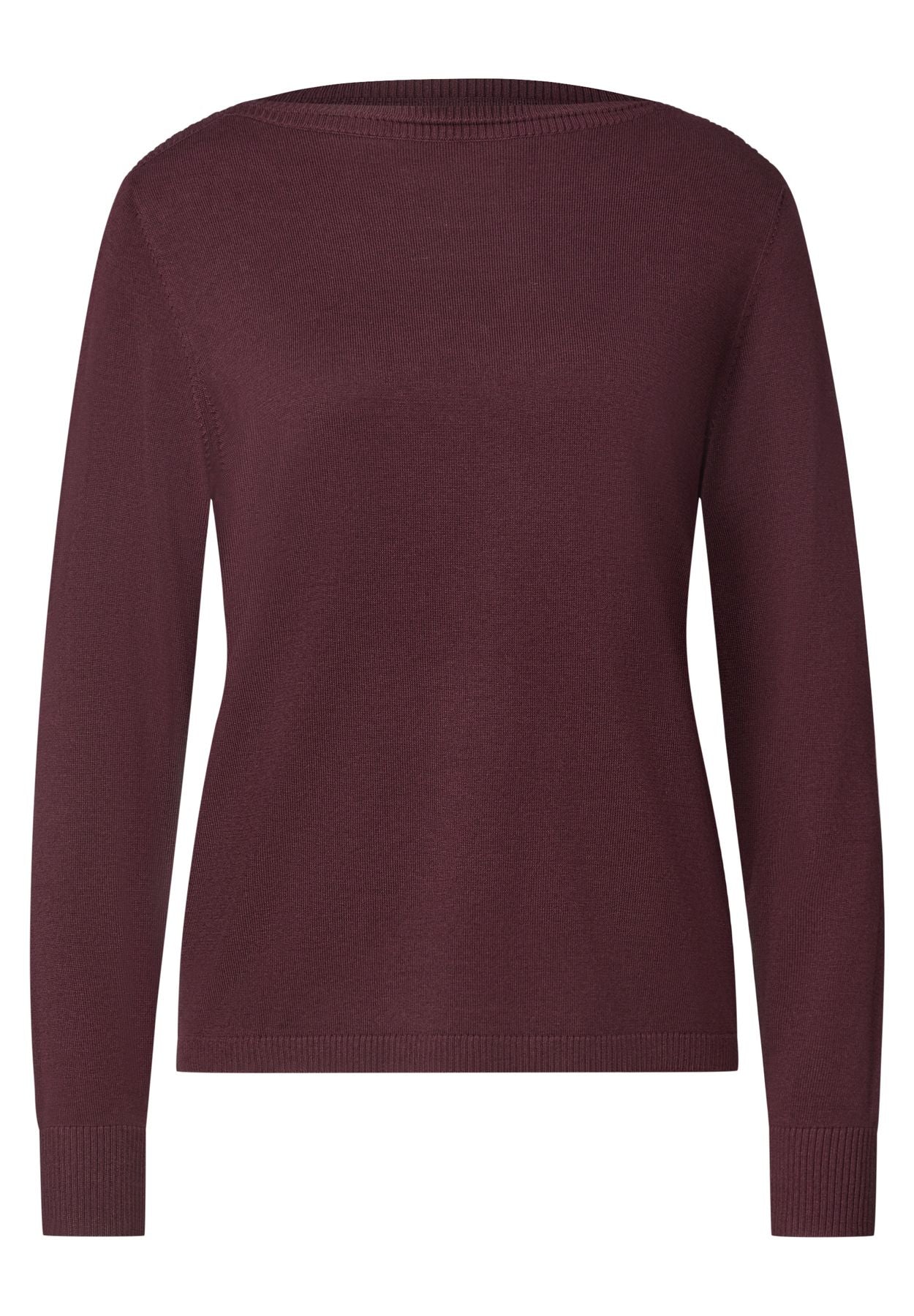 Basic Pullover mit U-Boot-Ausschnitt