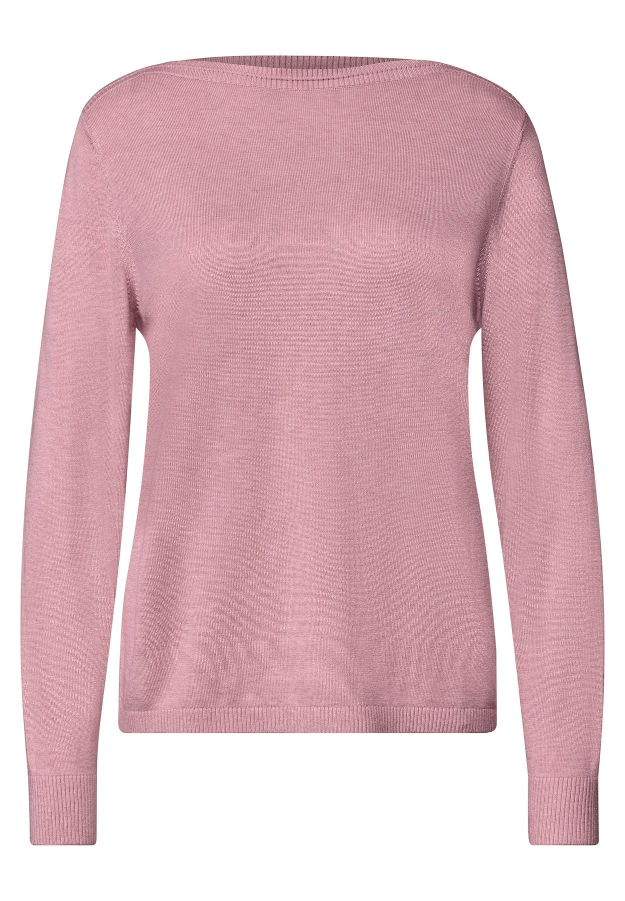 Basic Pullover mit U-Boot-Ausschnitt