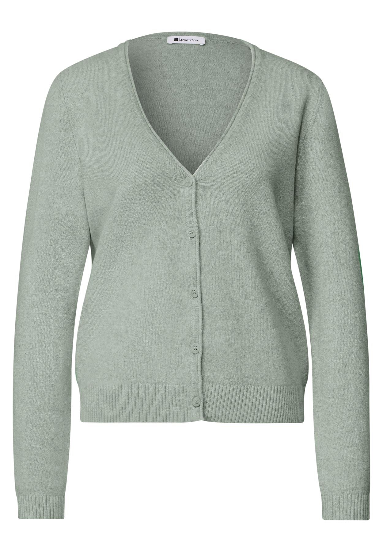 Cadigan mit V-Neck und Knopfleiste