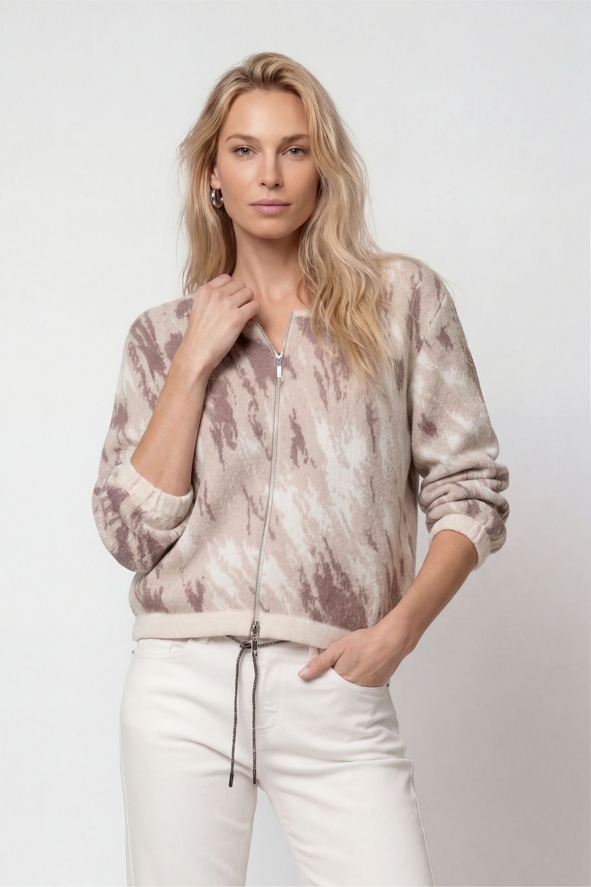 Strickjacke mit Jacquard-Muster