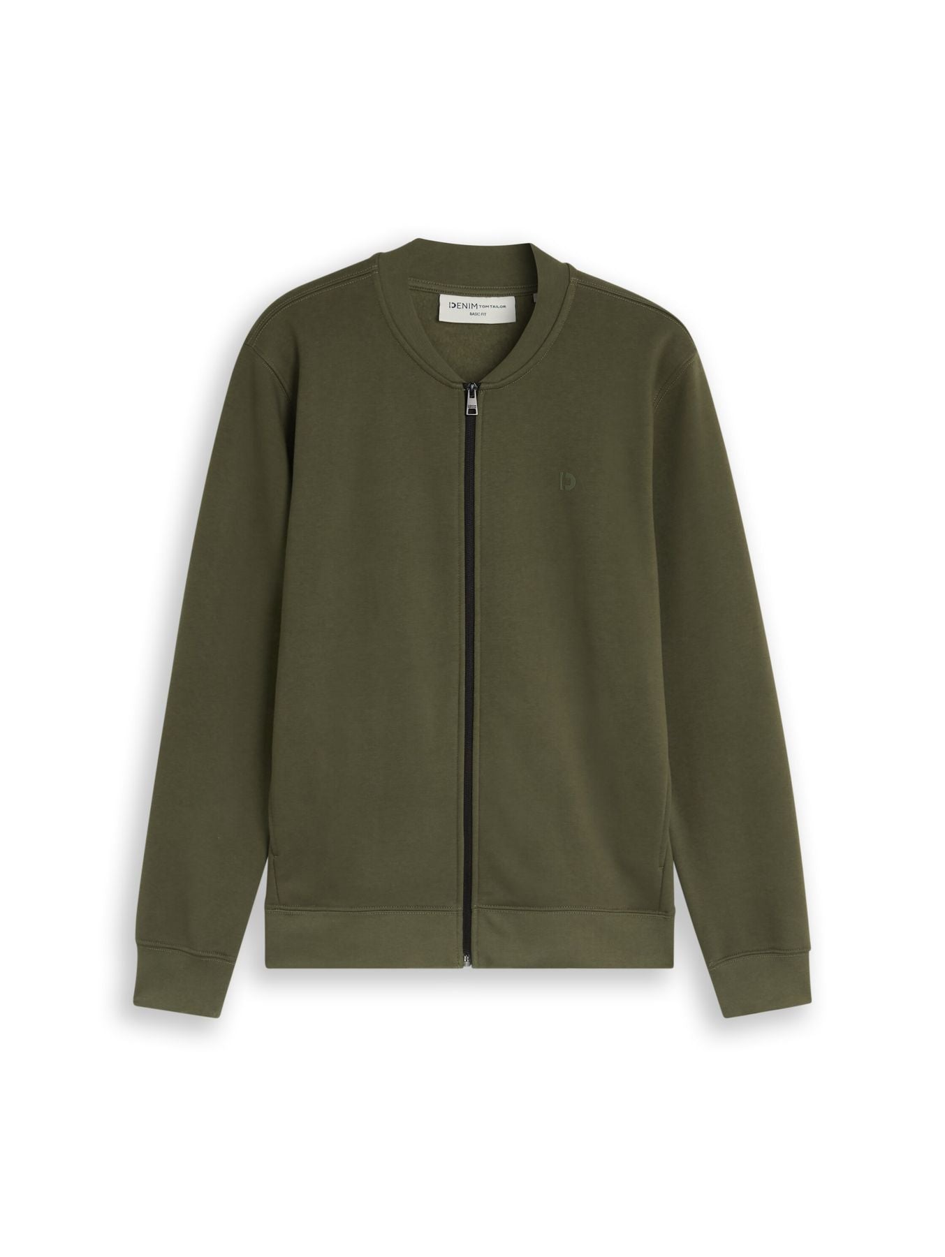 Sweatjacke mit Bomberkragen