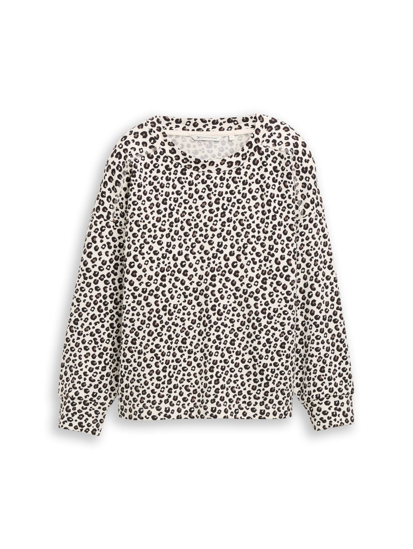 Loose Fit Sweatshirt mit Leo-Print