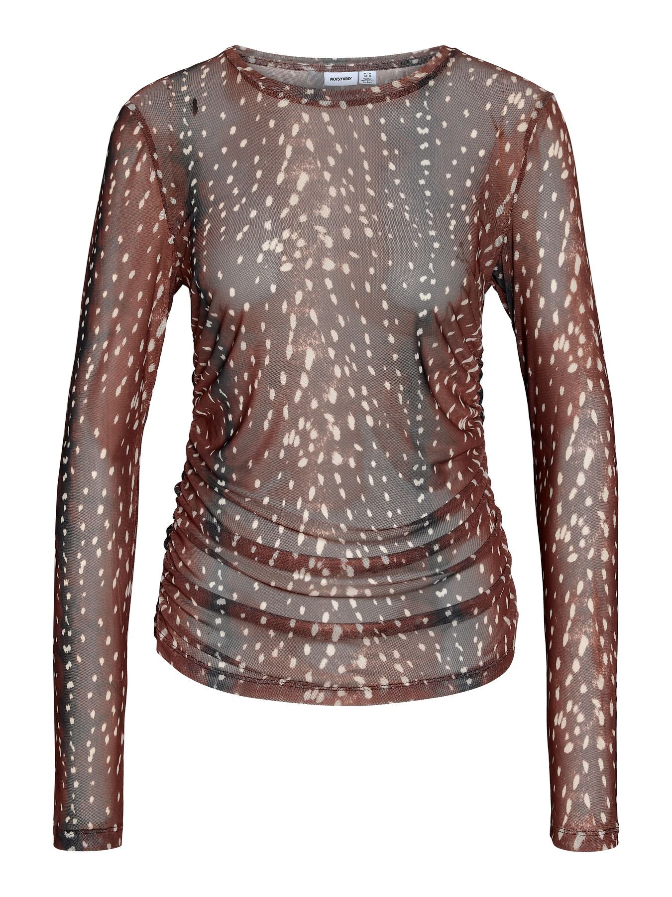 NMDEER L/S RUCHING TOP JRS