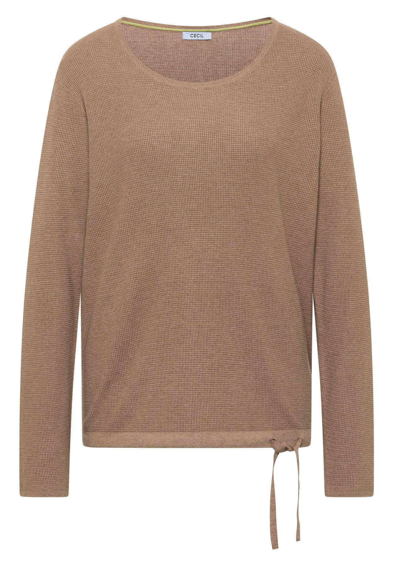Pullover mit Rundhals und Struktur