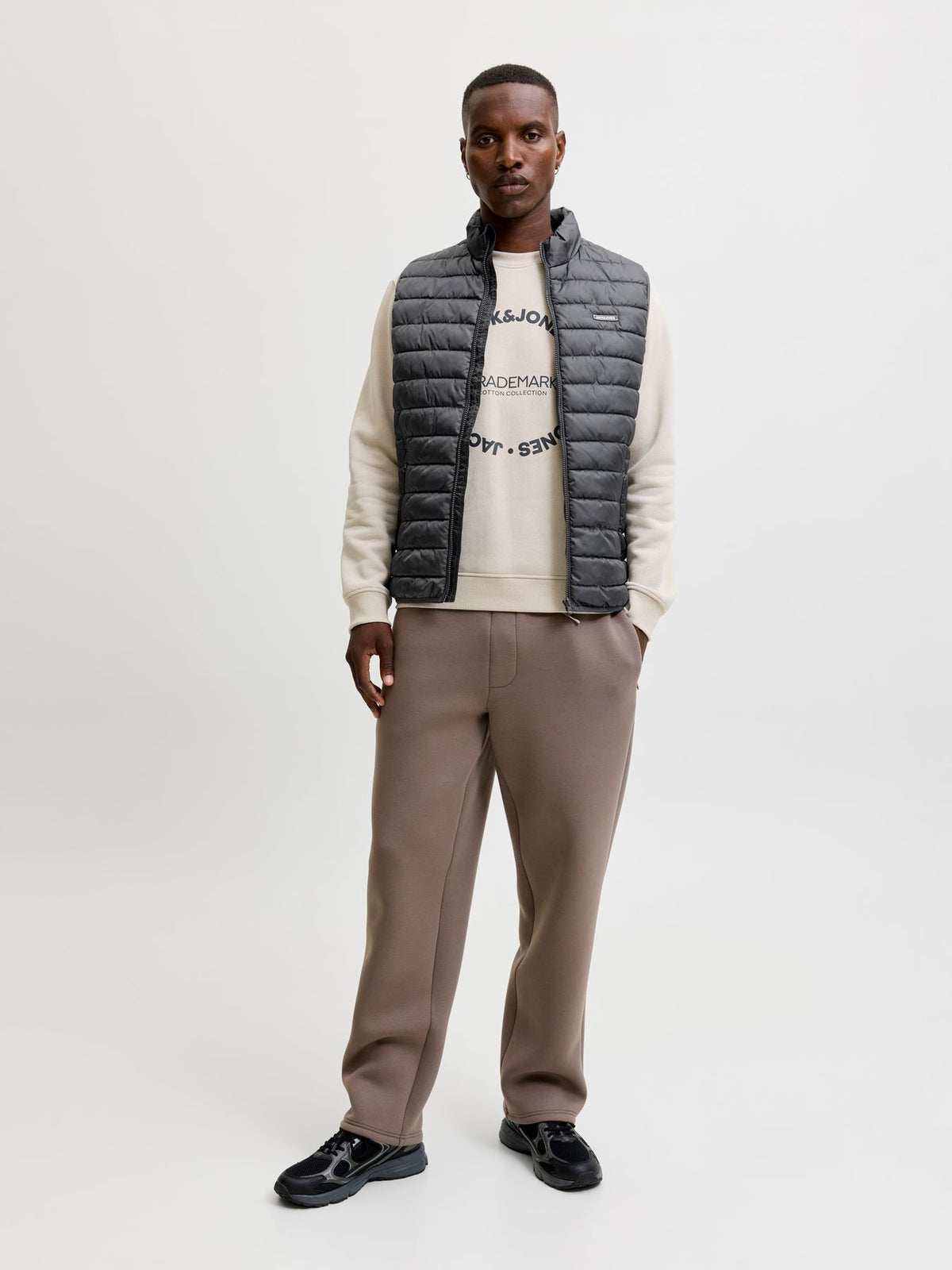 JJELVIS LIGHT BODYWARMER COLLAR