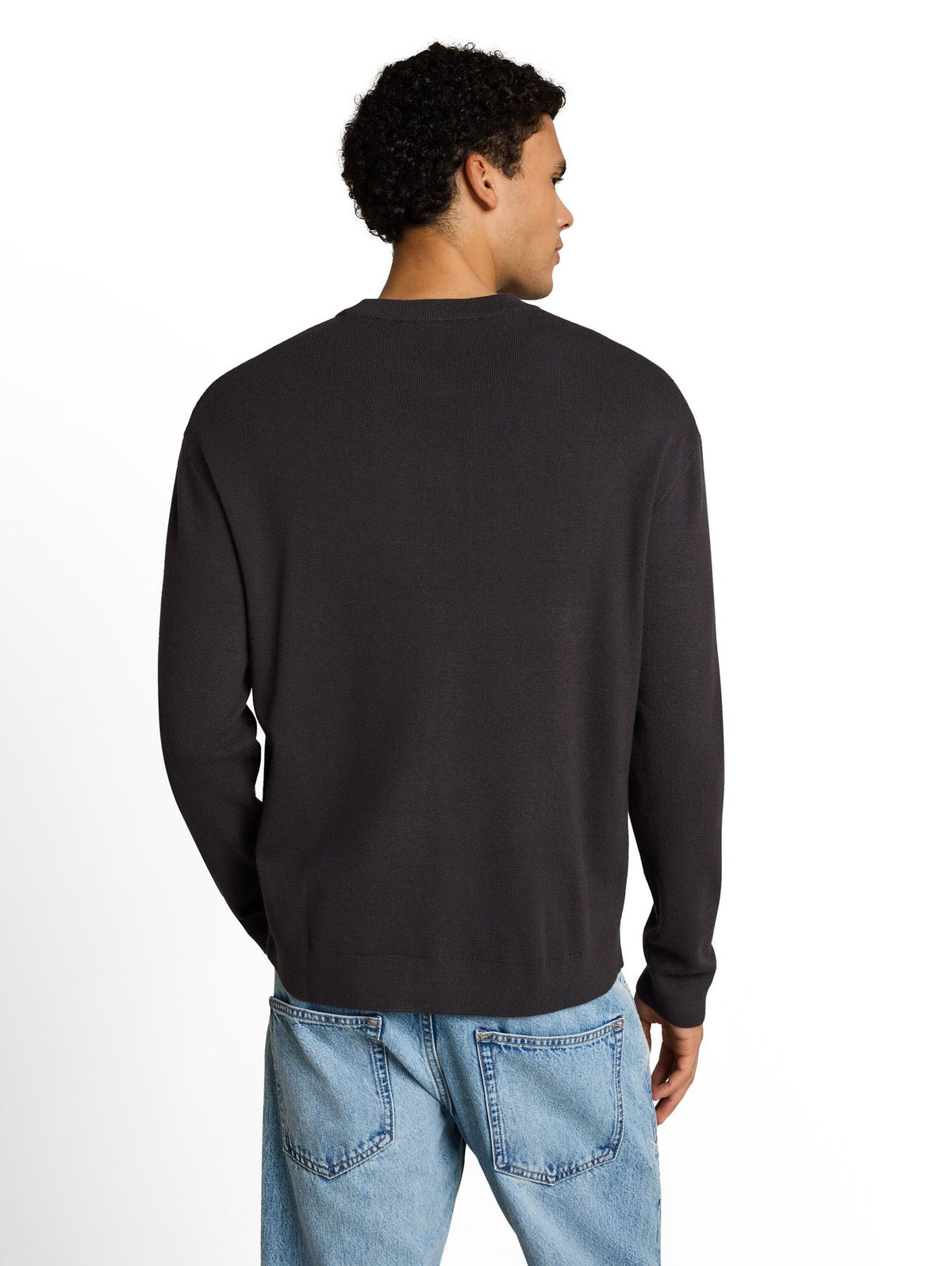 Basic Strickpullover mit Rundhalsausschnitt