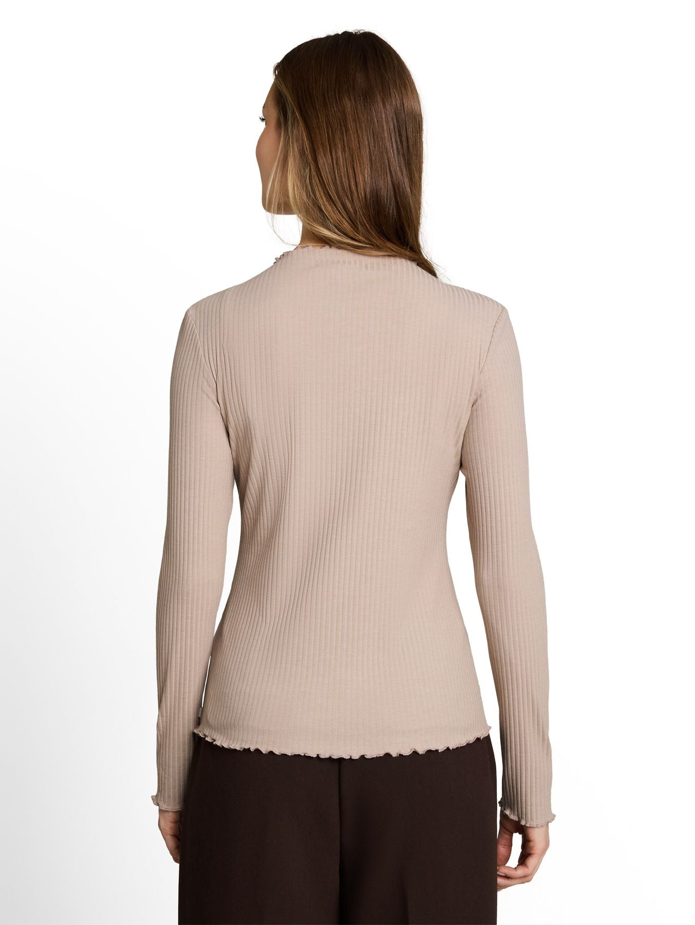 Langarmshirt mit Rippstruktur