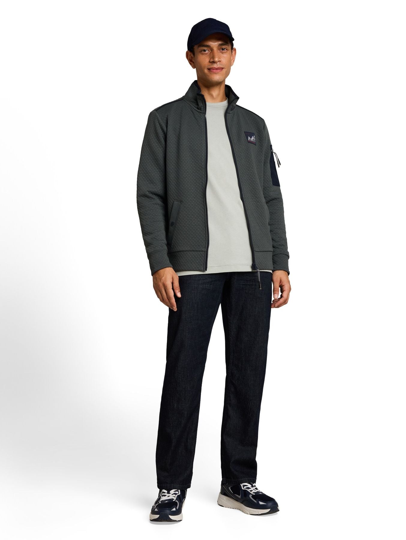 Sweatjacke mit Stehkragen