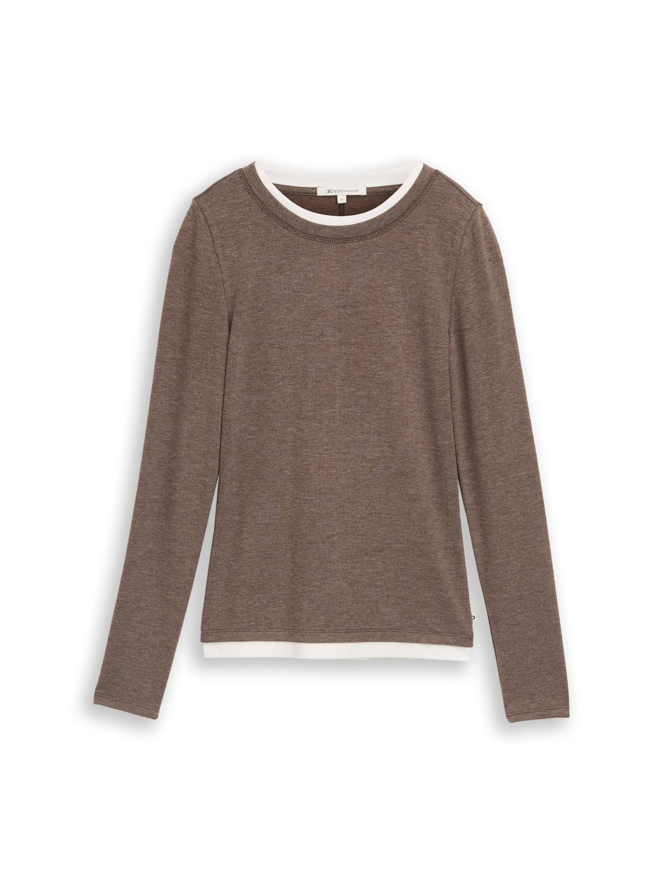 Cosy Langarmshirt in 2-in-1-Optik