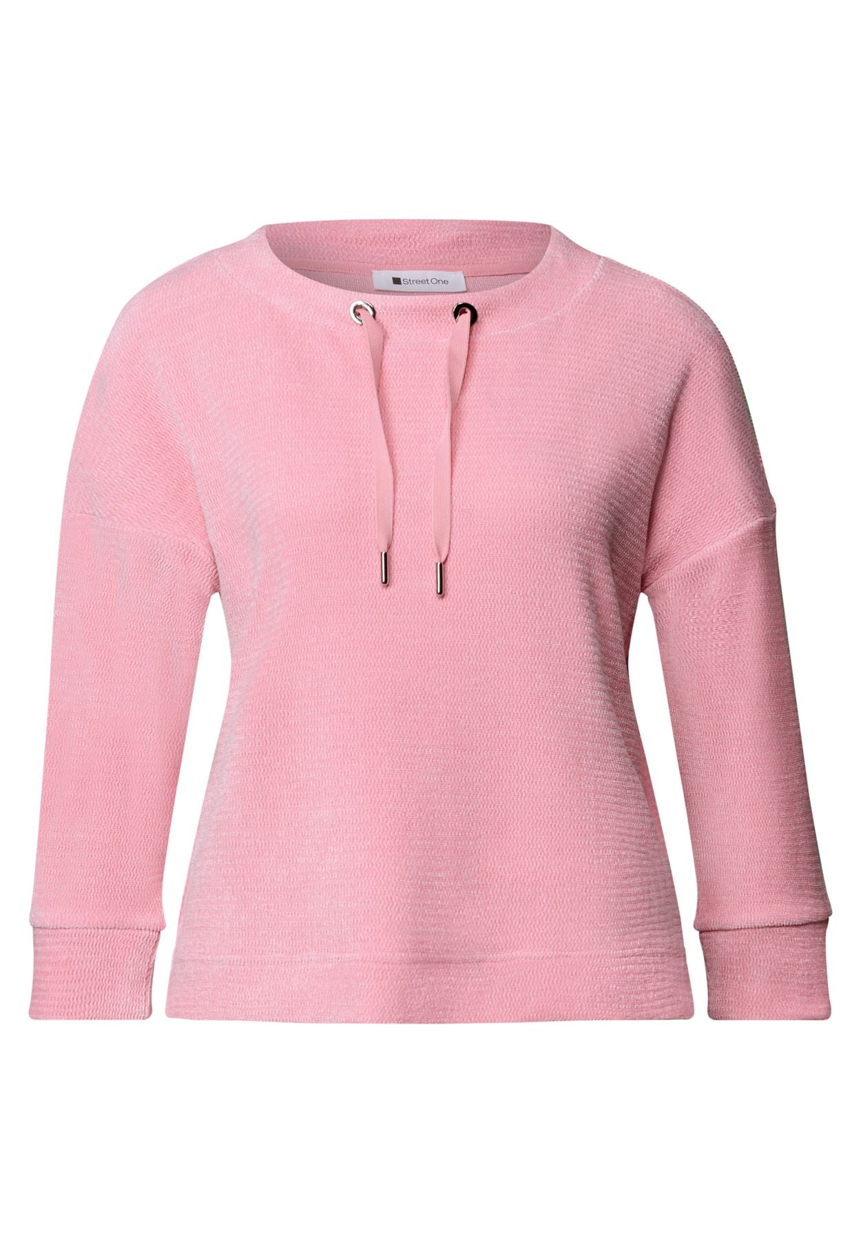 3/4-Arm Shirt mit U-Boot-Ausschnitt
