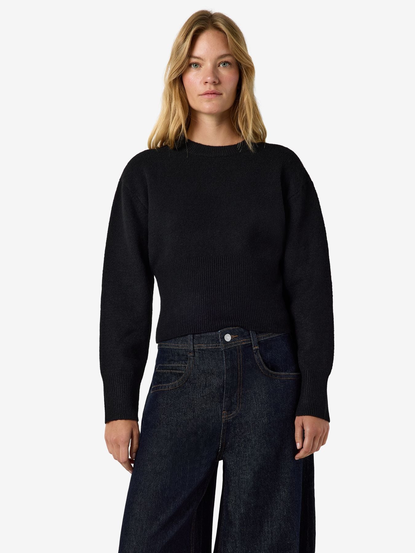 NMSLOAN L/S O-NECK KNIT NOOS