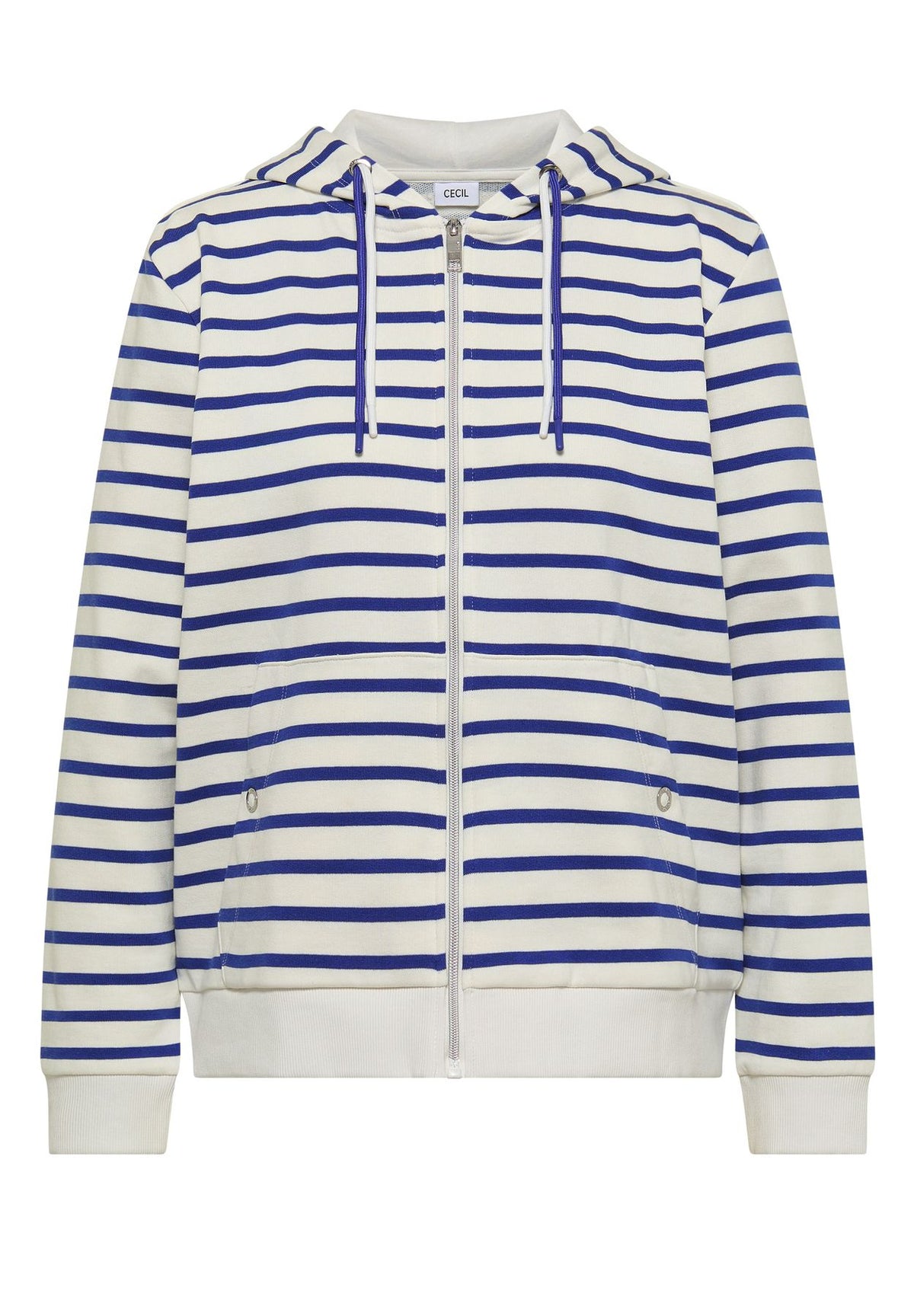 Langarm Jacke mit Kapuze und Struktur